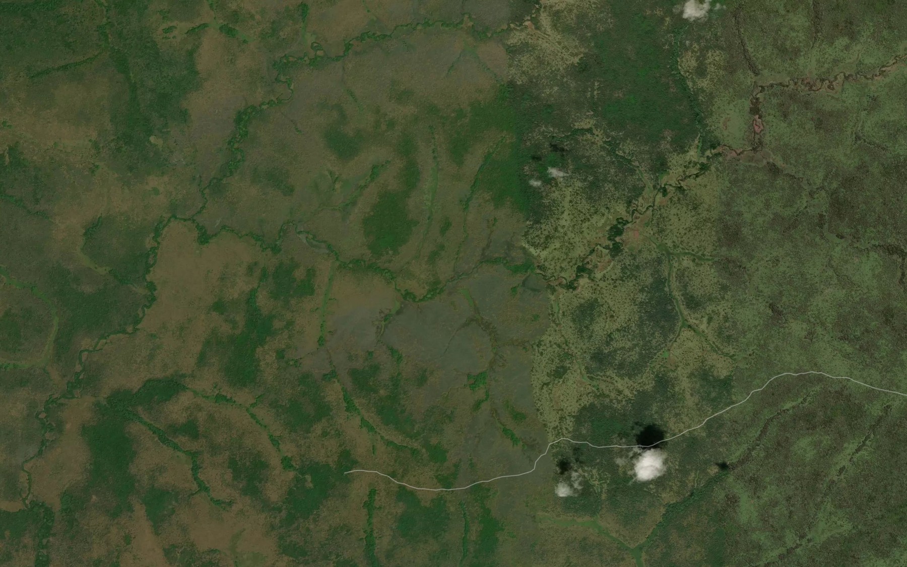 Satellite map of the Nandiwili