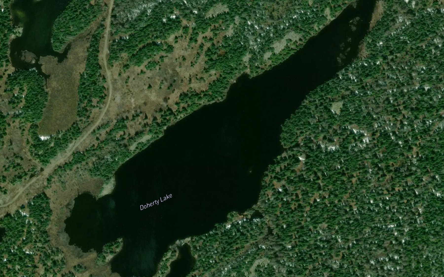 Satellite map of the Doherty Lake