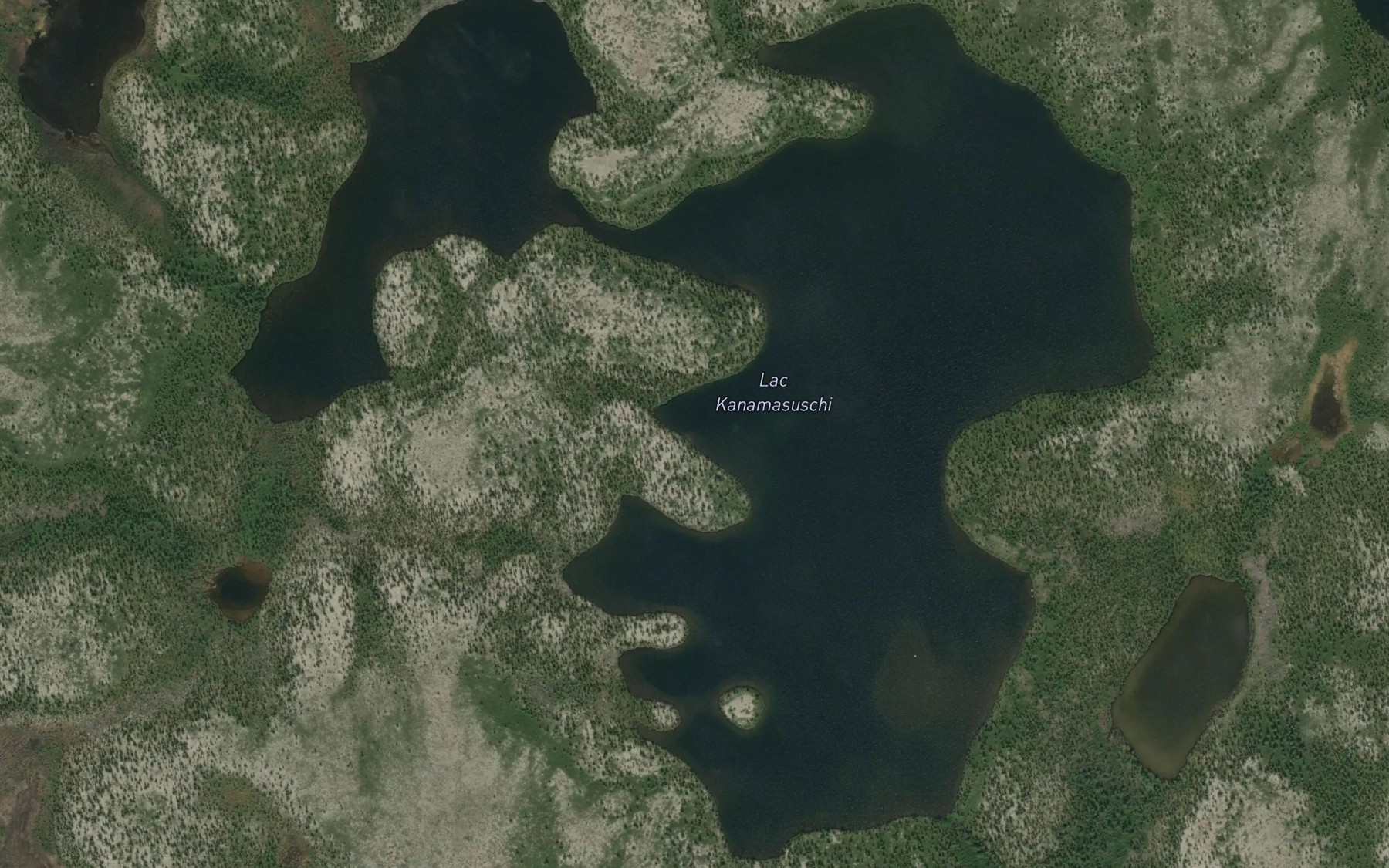 Satellite map of the Lac Kanamasuschi