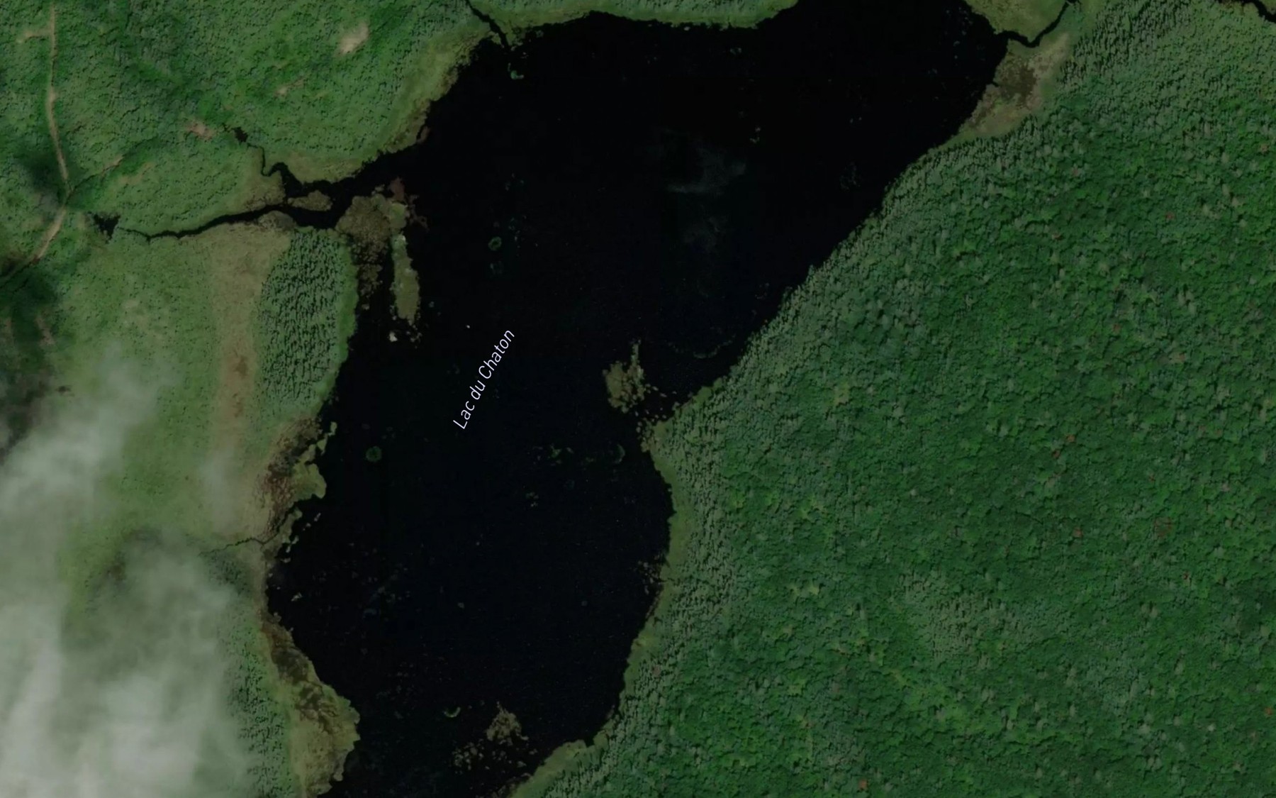 Satellite map of the Lac du Chaton