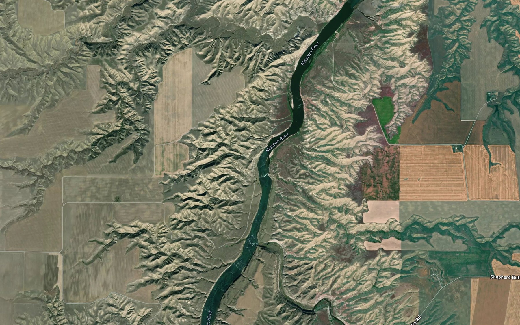 Satellite map of the The Big Eddy