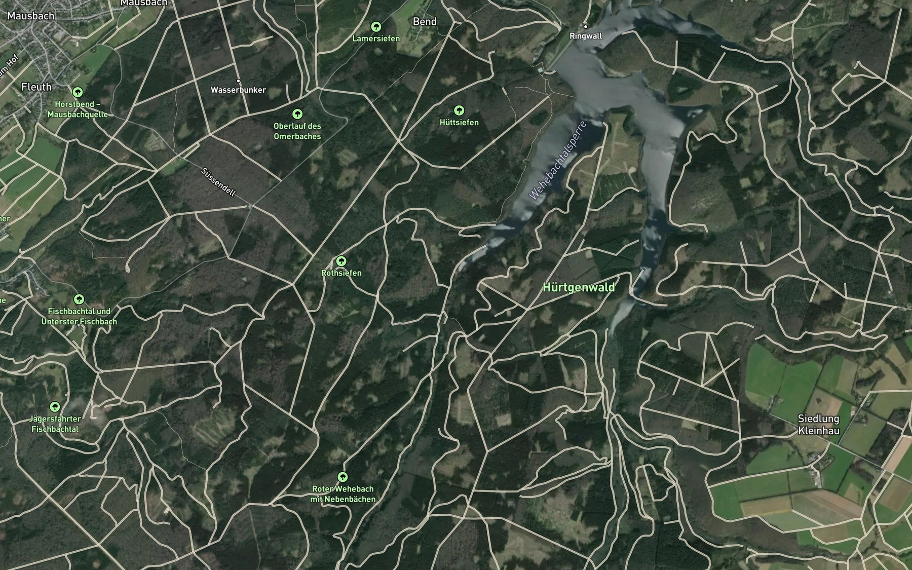 Satellite map of the Roter Wehbach