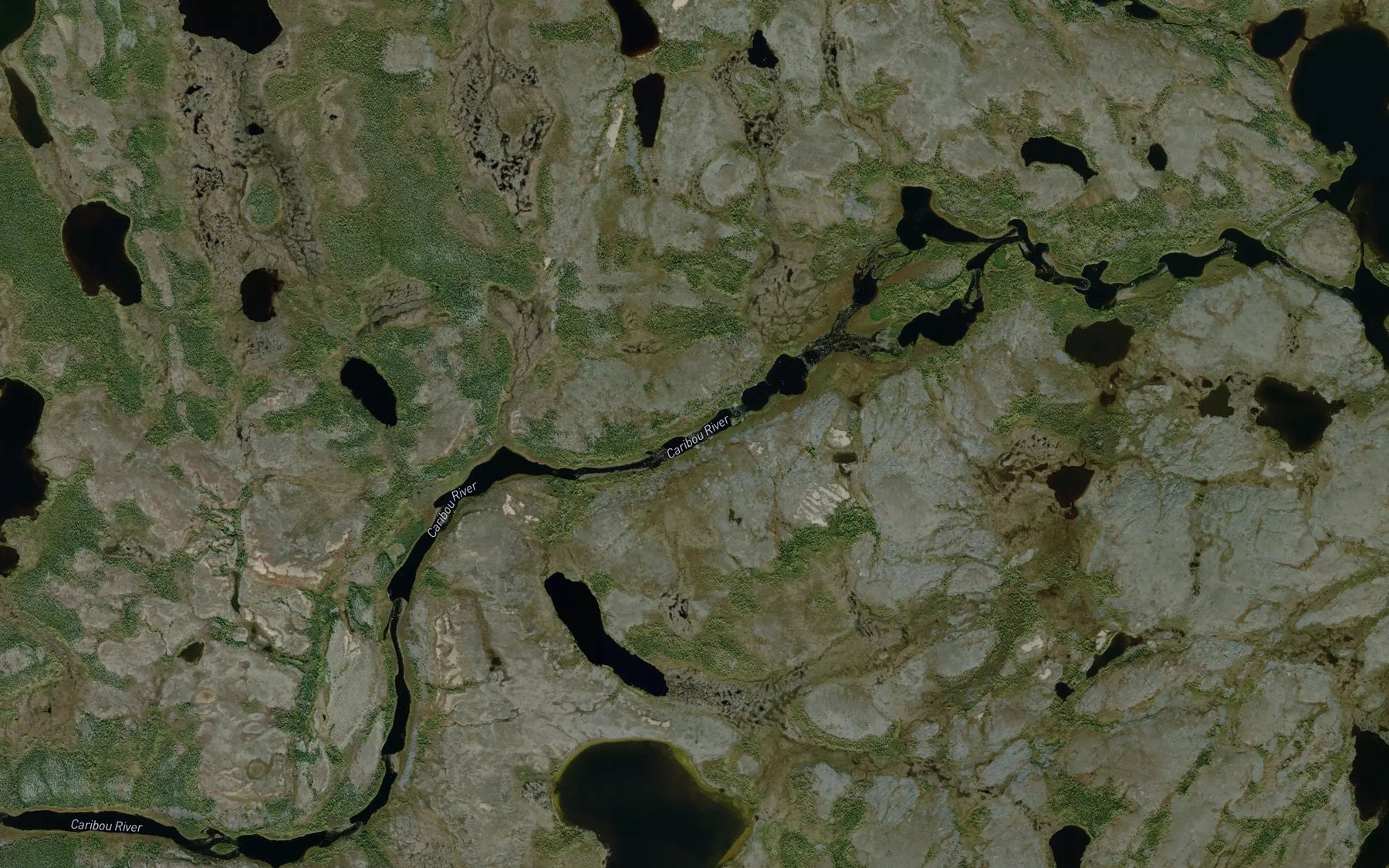 Satellite map of the Hunter Rapids