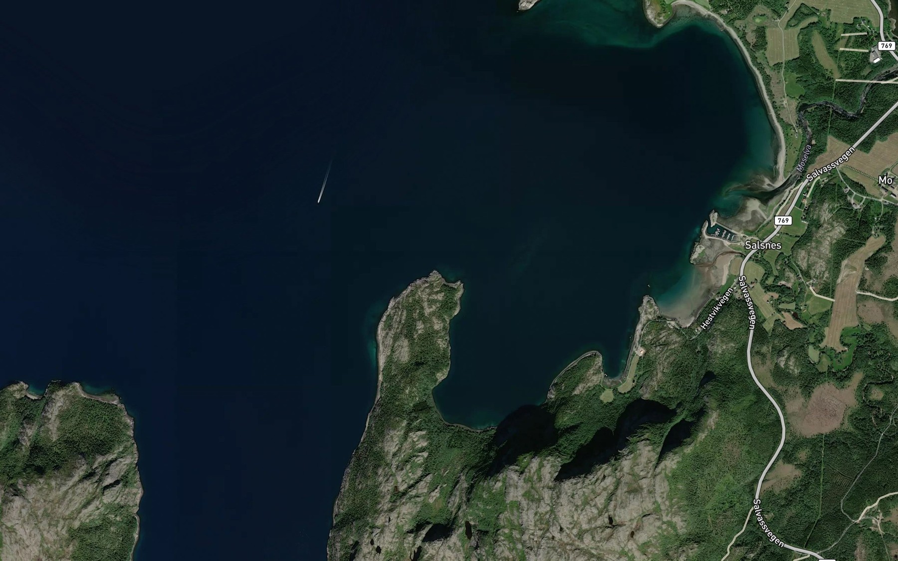 Satellite map of the Galtnessvika