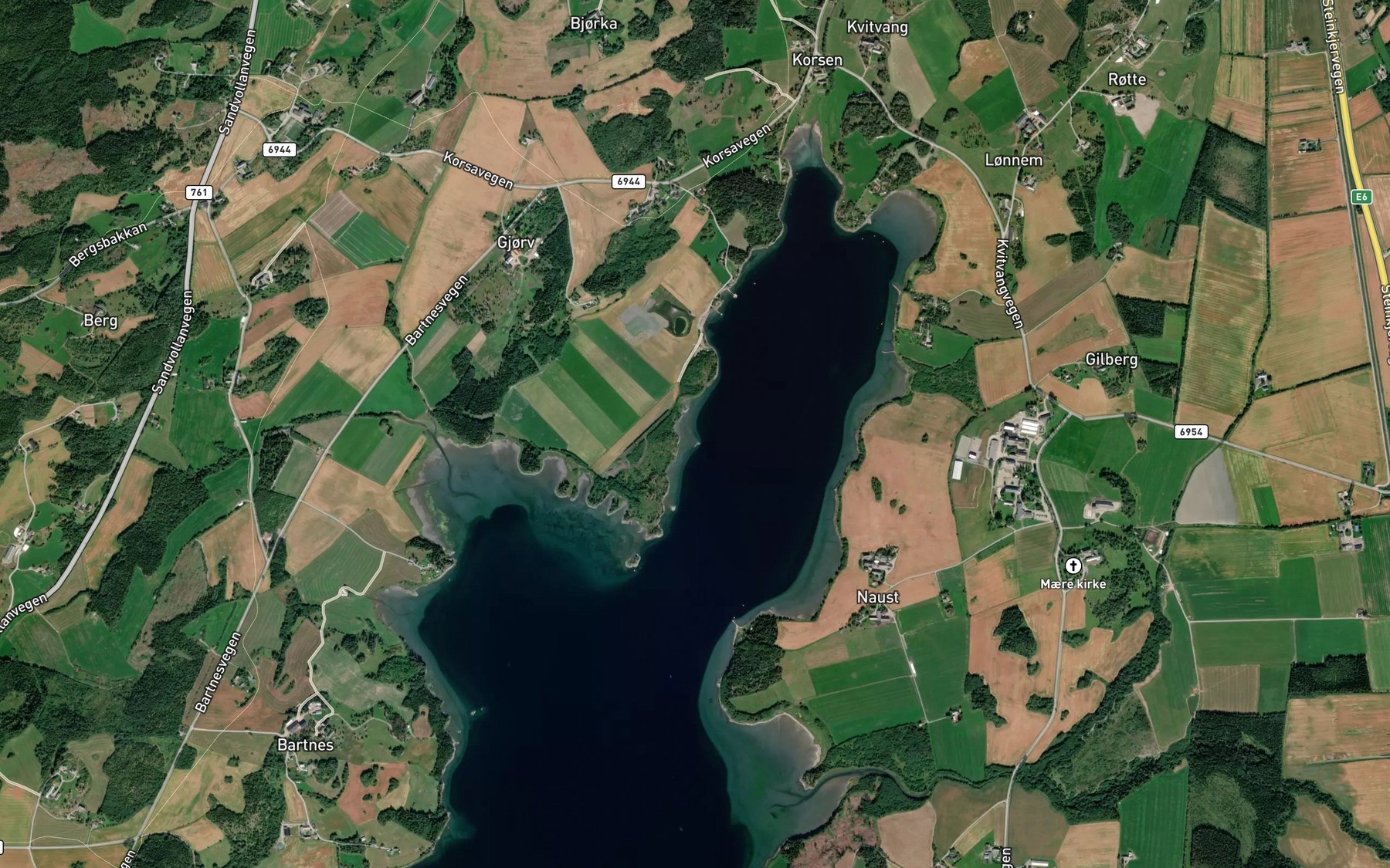 Satellite map of the Botnan