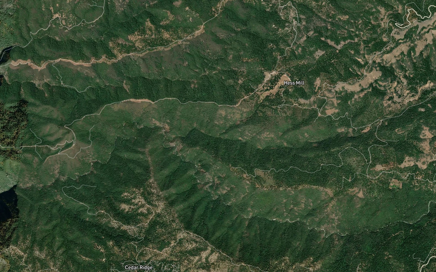 Satellite map of the Dry Creek