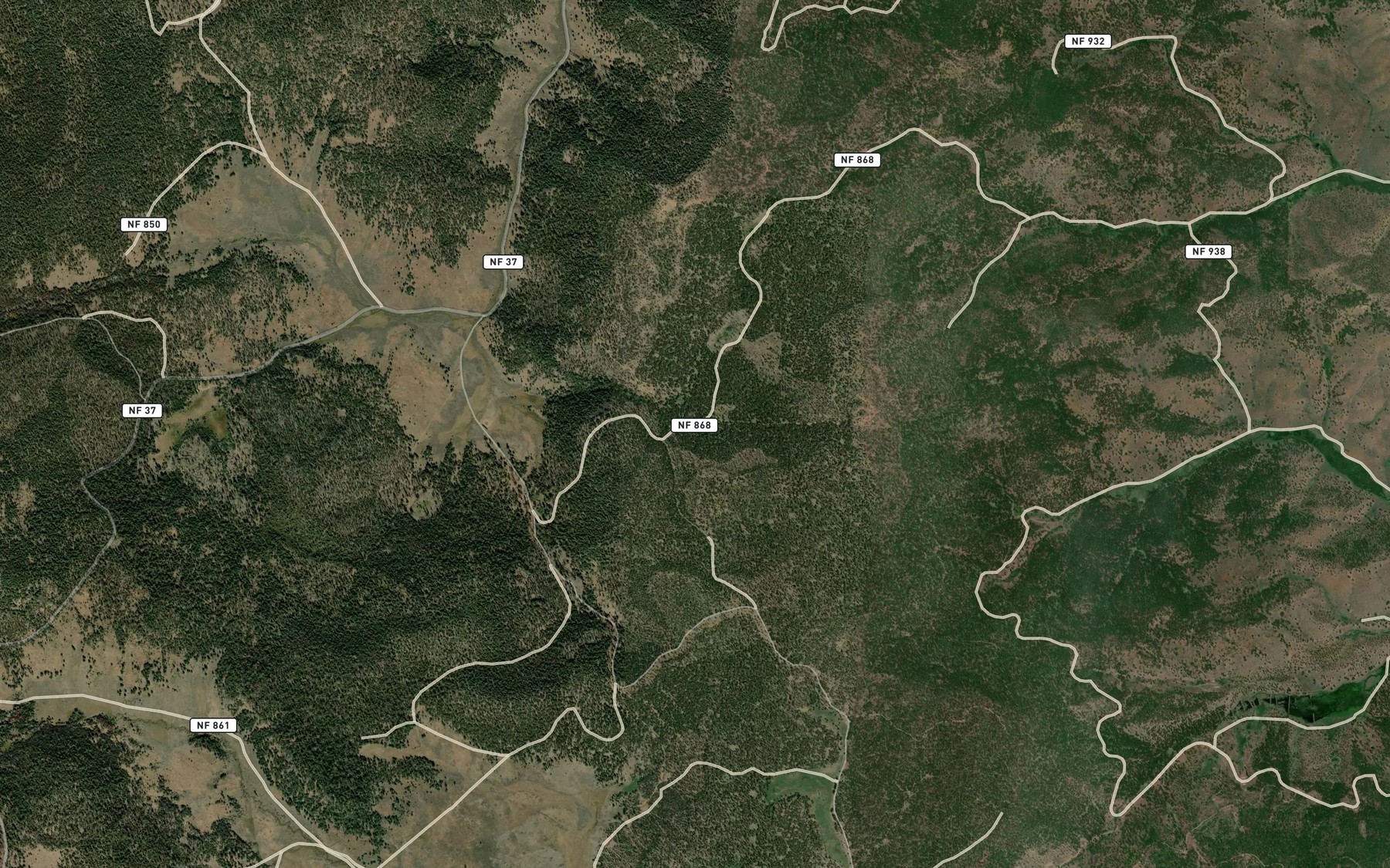 Satellite map of the Officer Springs