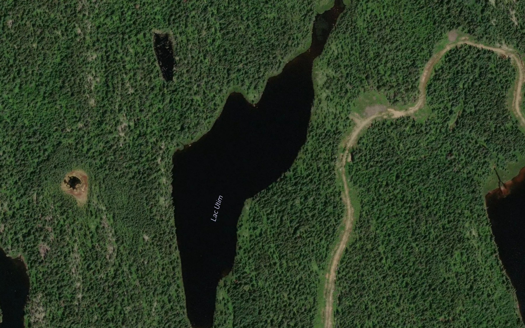 Satellite map of the Lac Utim