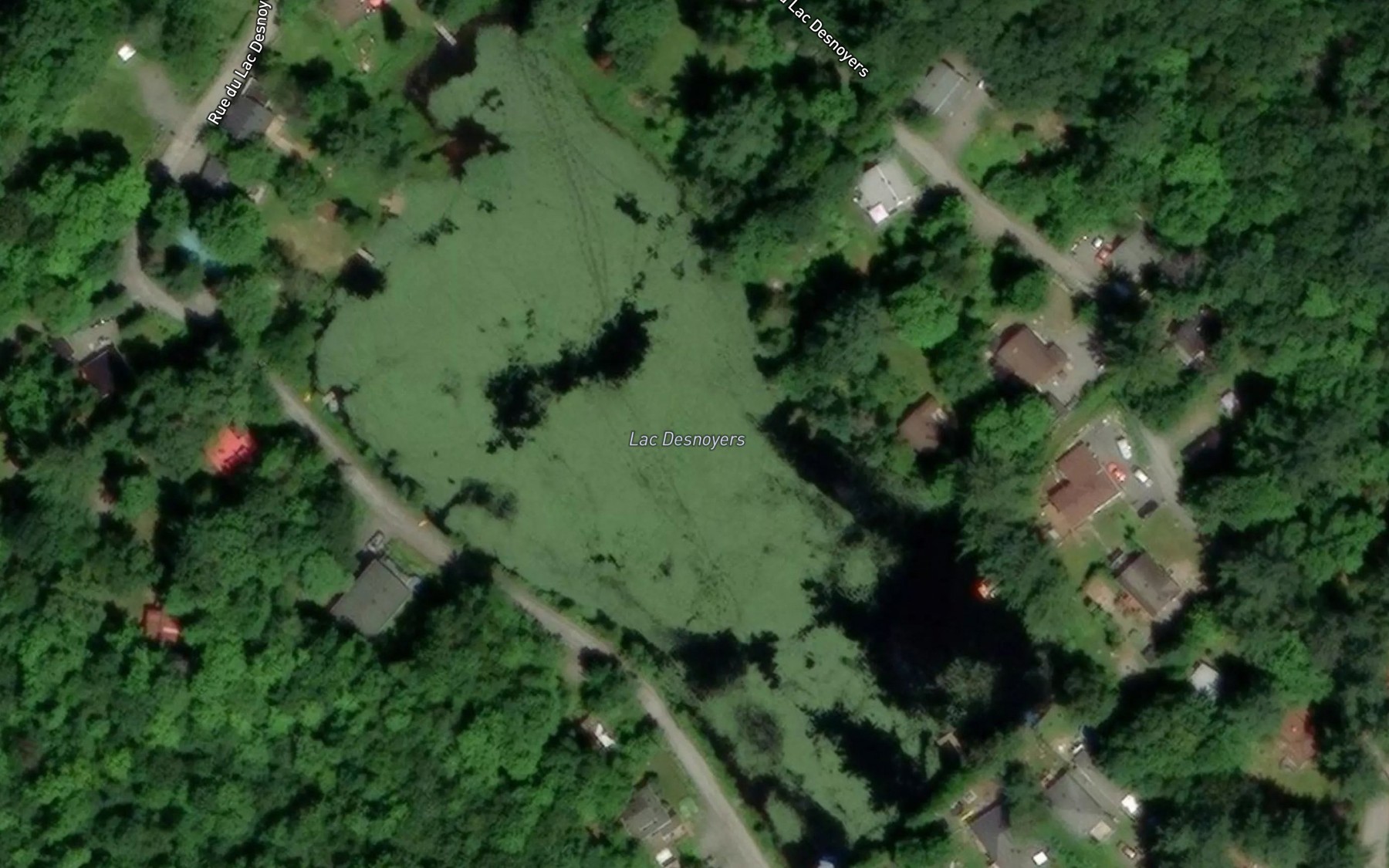 Satellite map of the Lac Desnoyers