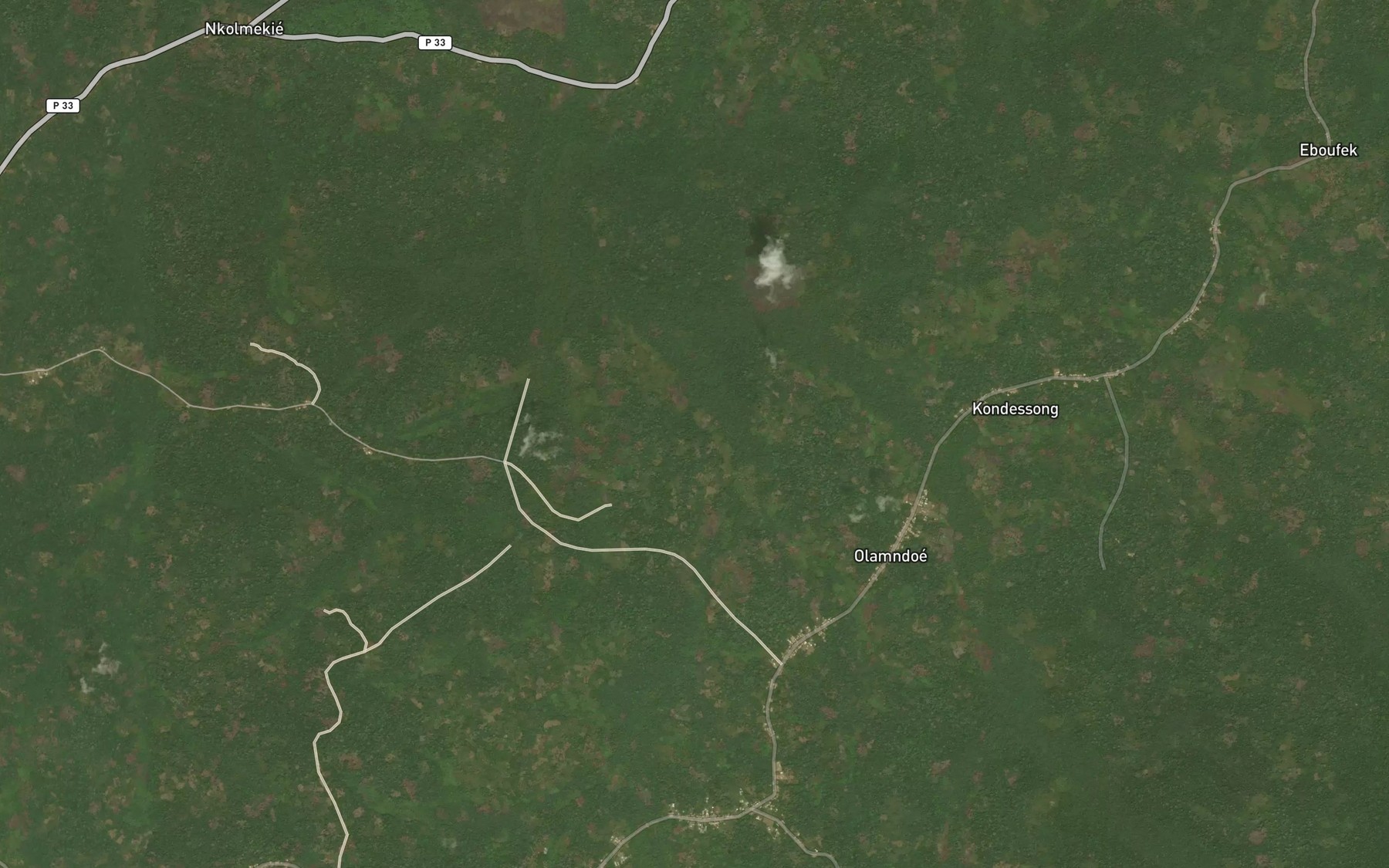 Satellite map of the Nsoe