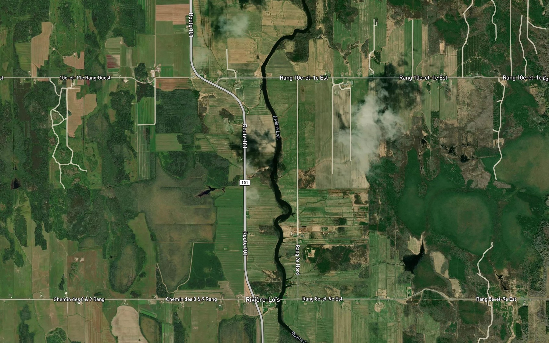 Satellite map of the Cours d'eau Lafleur