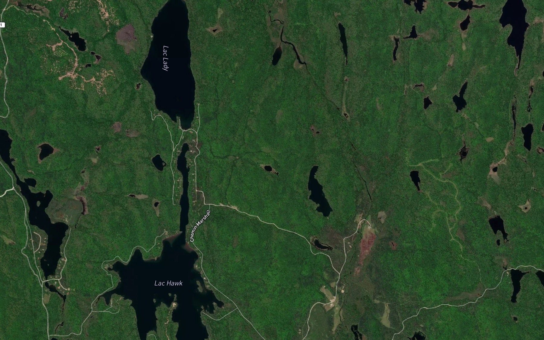 Satellite map of the Etang des Pissenlits
