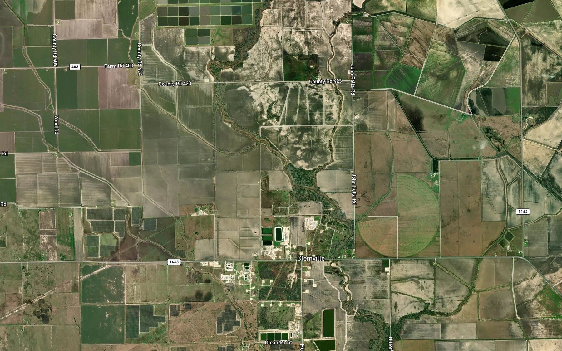 Satellite map of the A H Johnson Reservoir