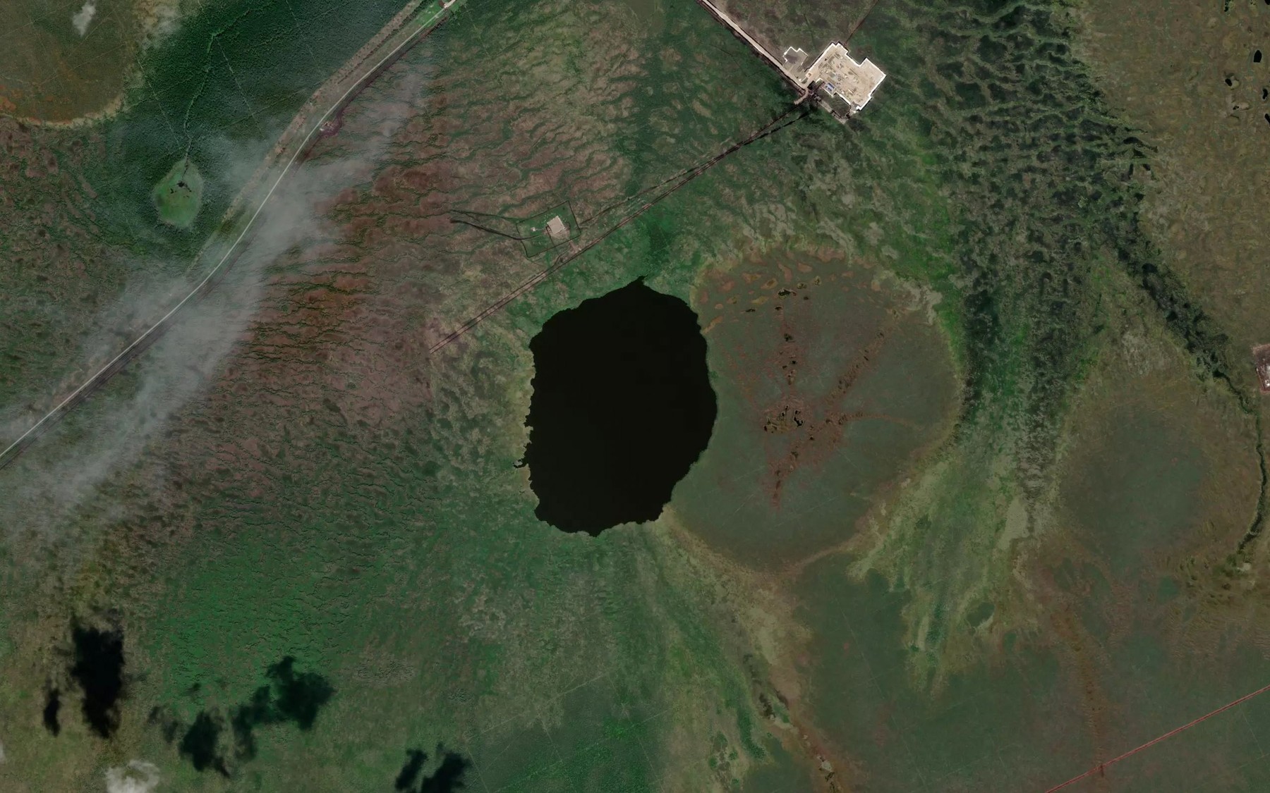 Satellite map of the Ozero Lyantinskoye