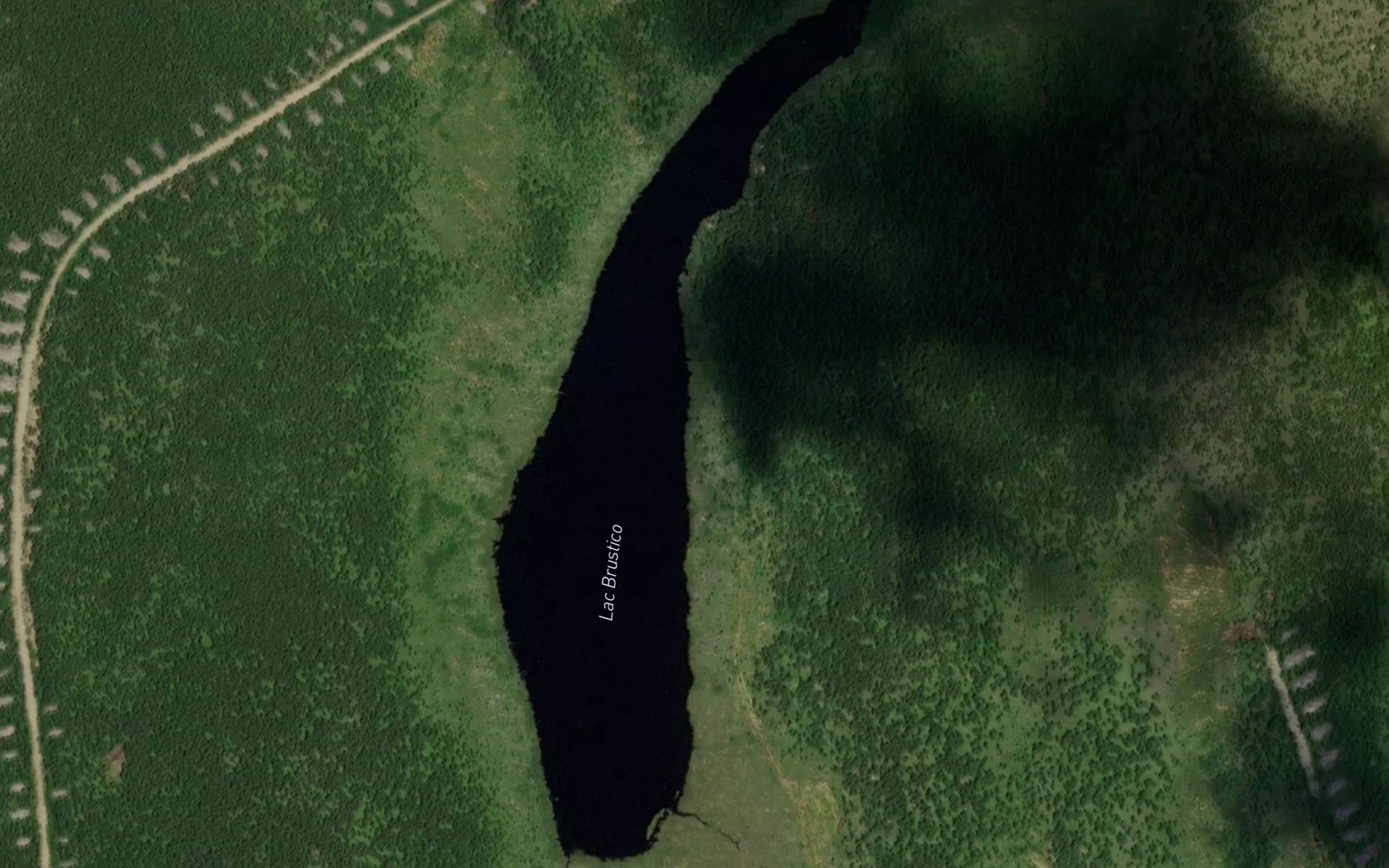 Satellite map of the Lac Brustico