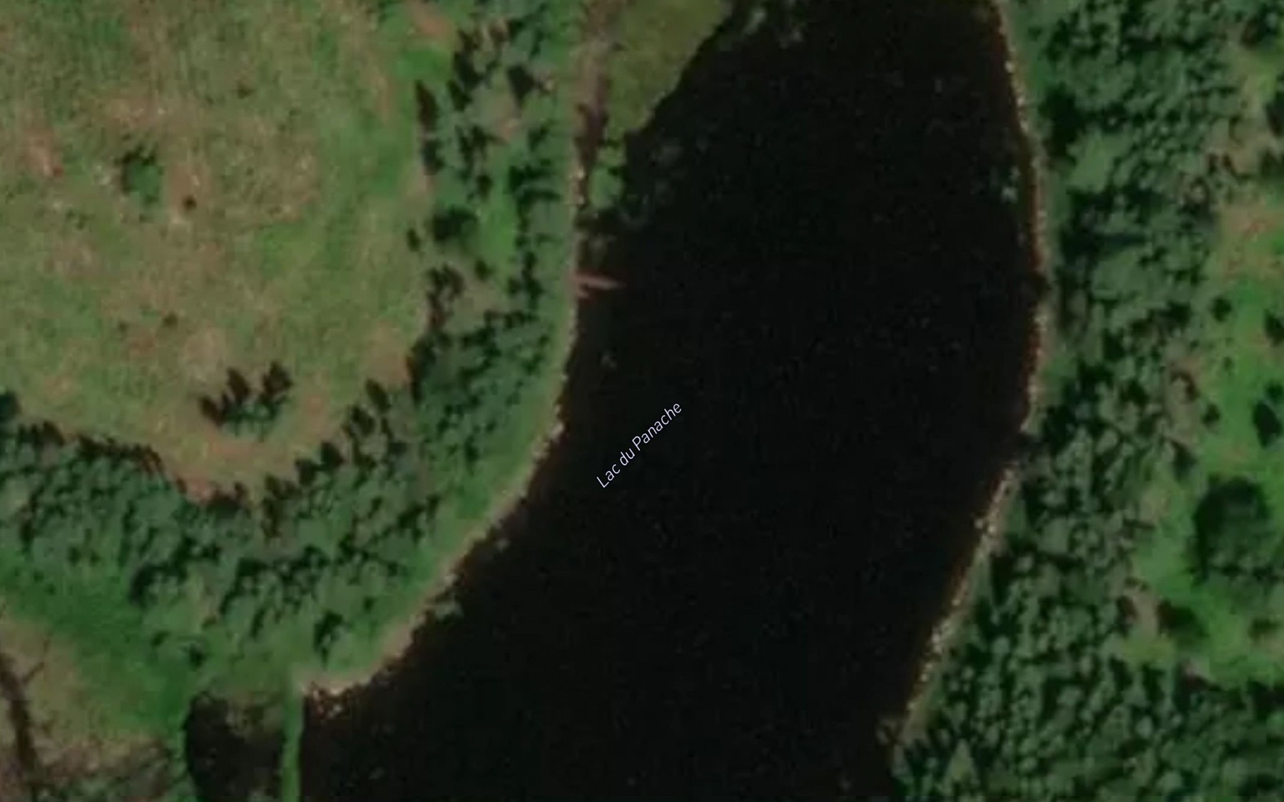Satellite map of the Lac du Panache