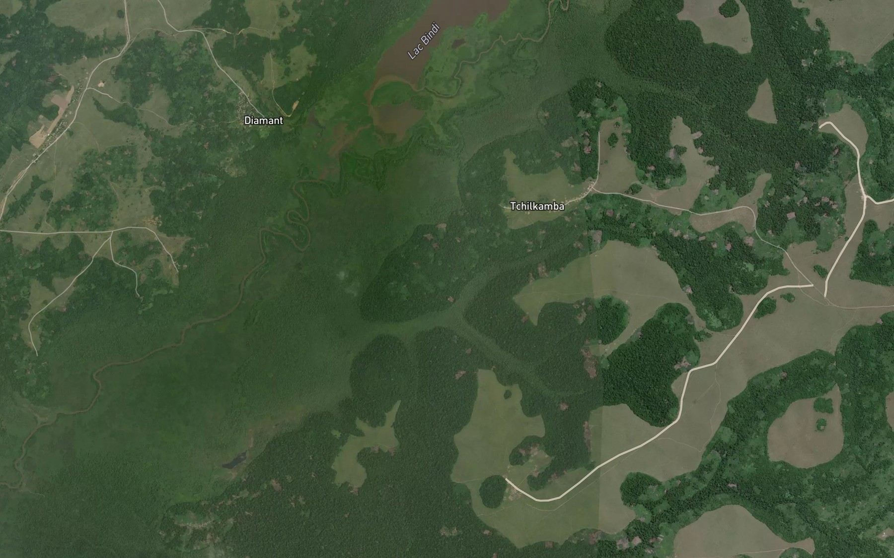 Satellite map of the Koubombo