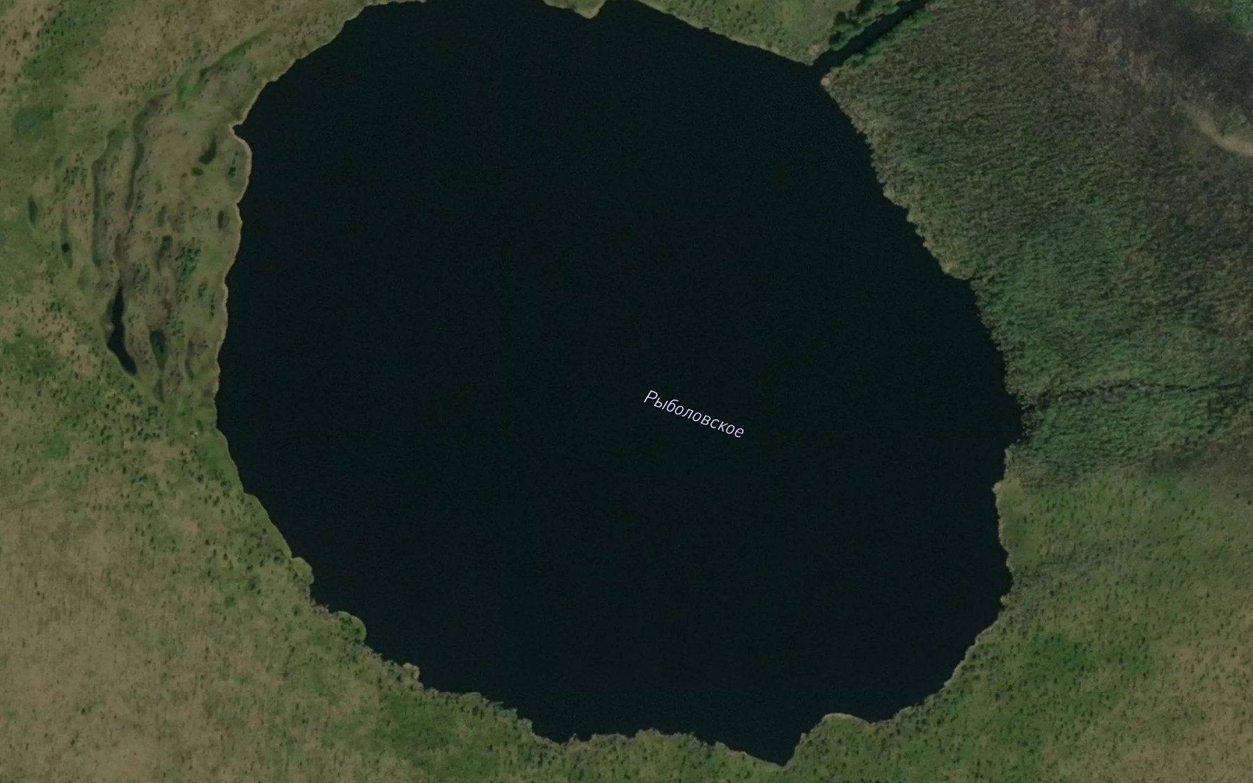 Satellite map of the Ozero Rybolovskoye