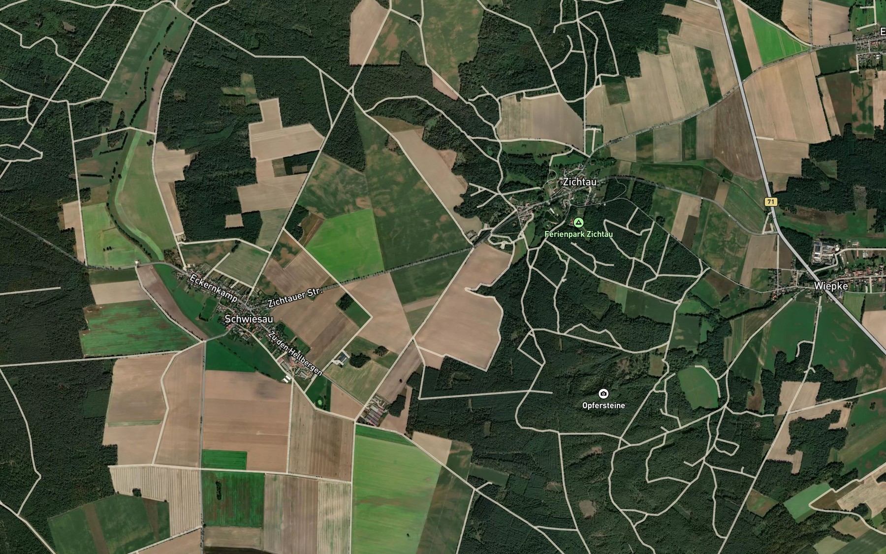 Satellite map of the Klotzer Grund