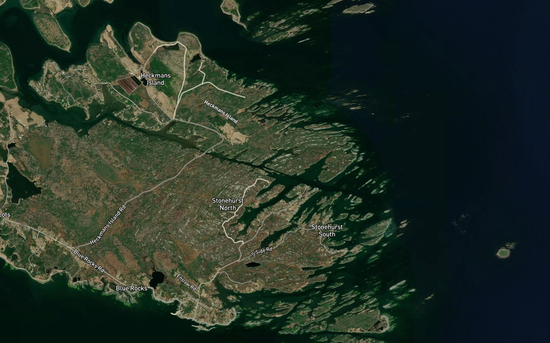 Satellite map of the Little Gut