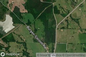 Satellite map of the North Fork Ozan Creek Watershed Site Reservoir