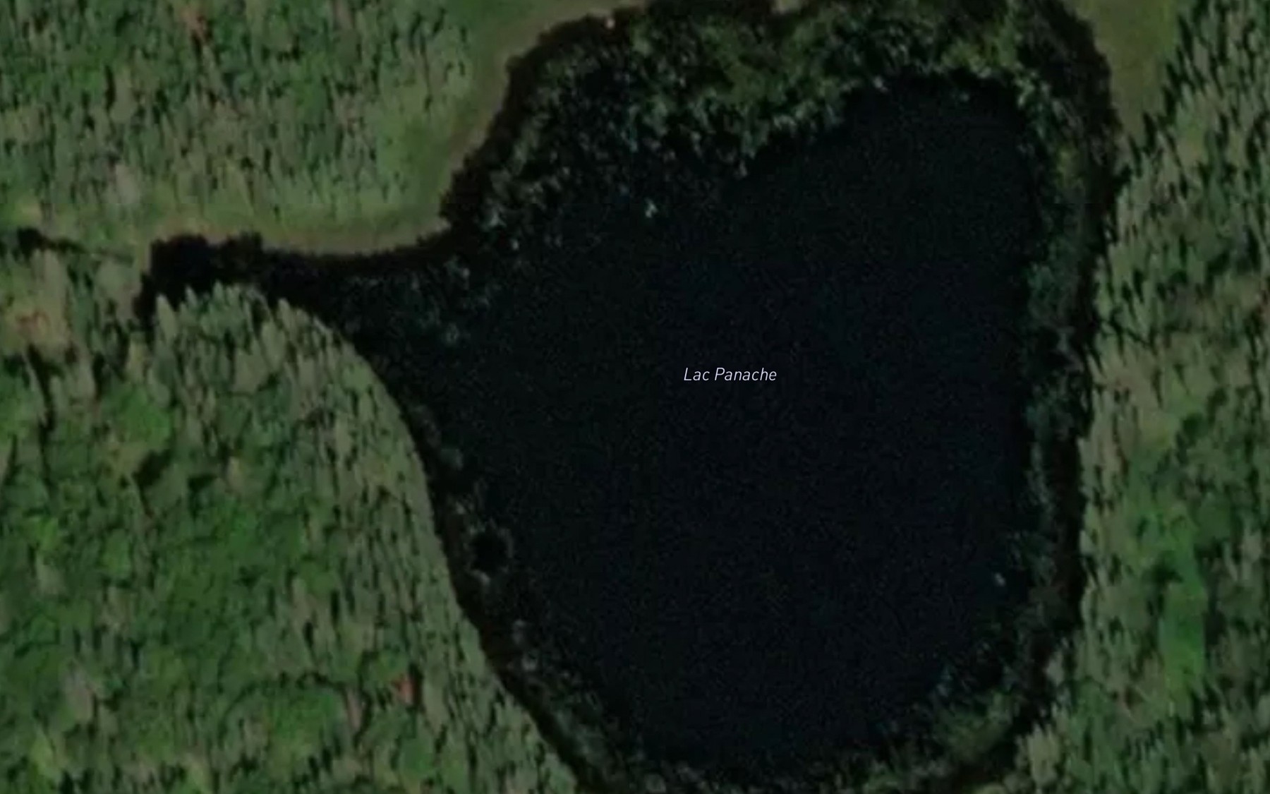 Satellite map of the Lac Panache