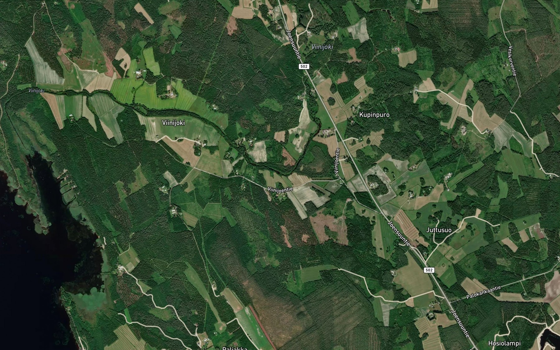 Satellite map of the Kokkeloja