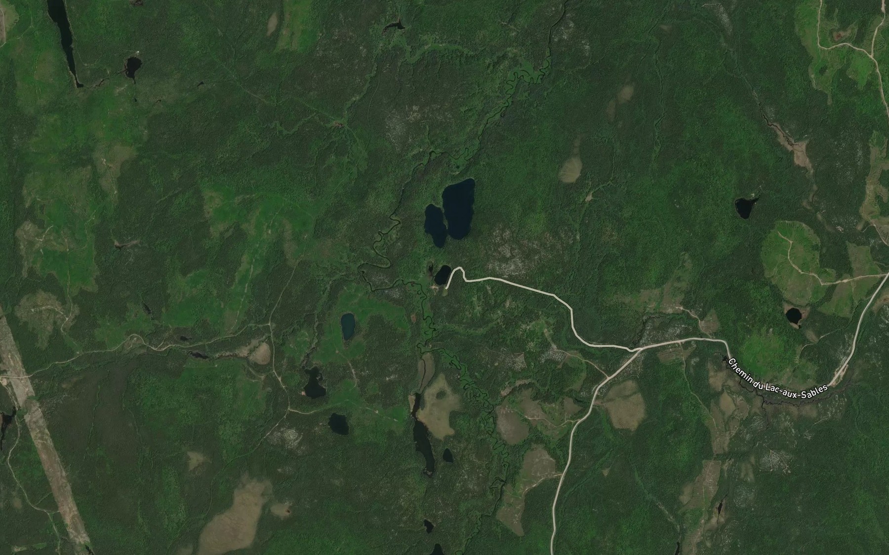 Satellite map of the Petit lac Vert
