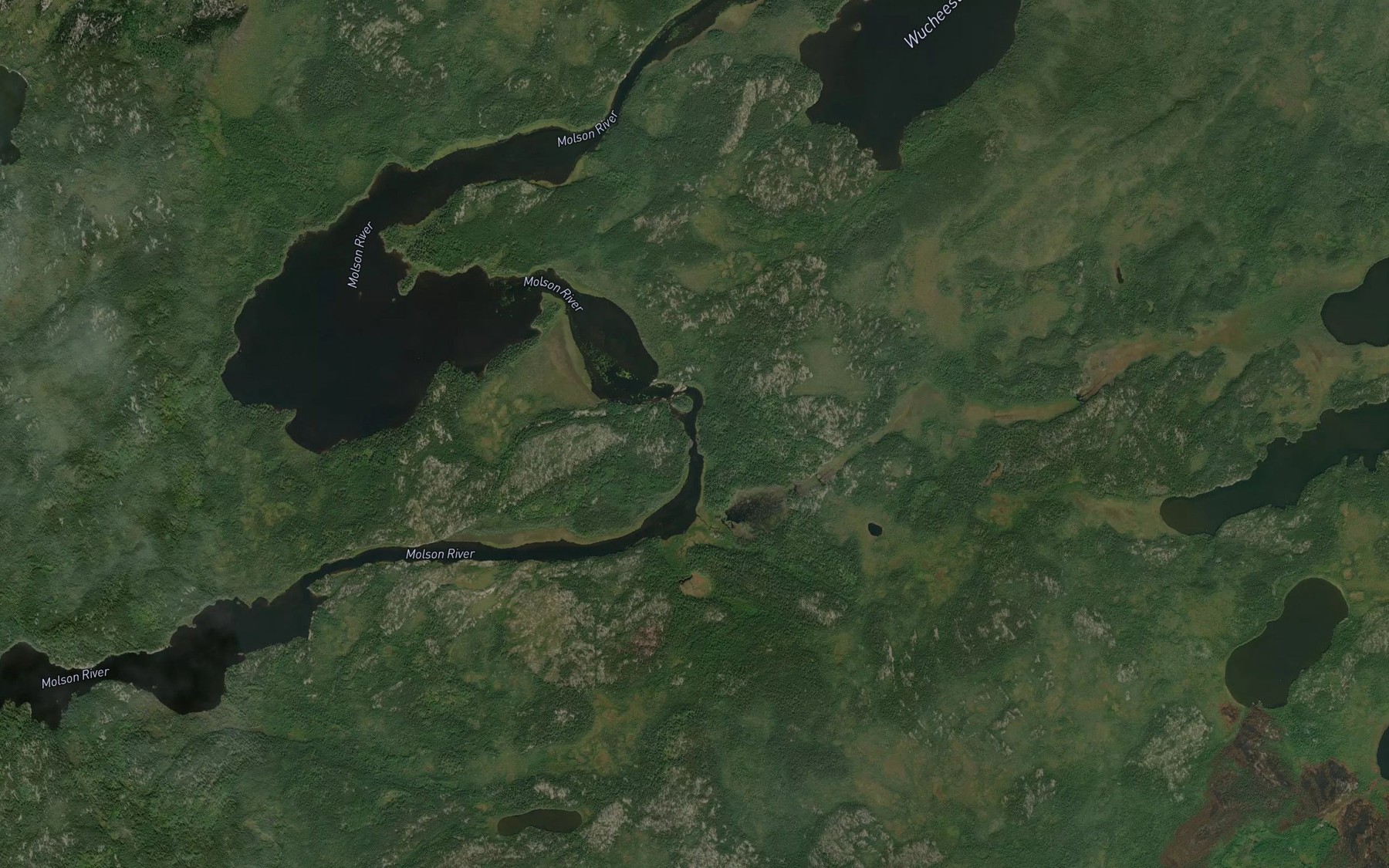 Satellite map of the Kasooskwakiskitchewak Rapids