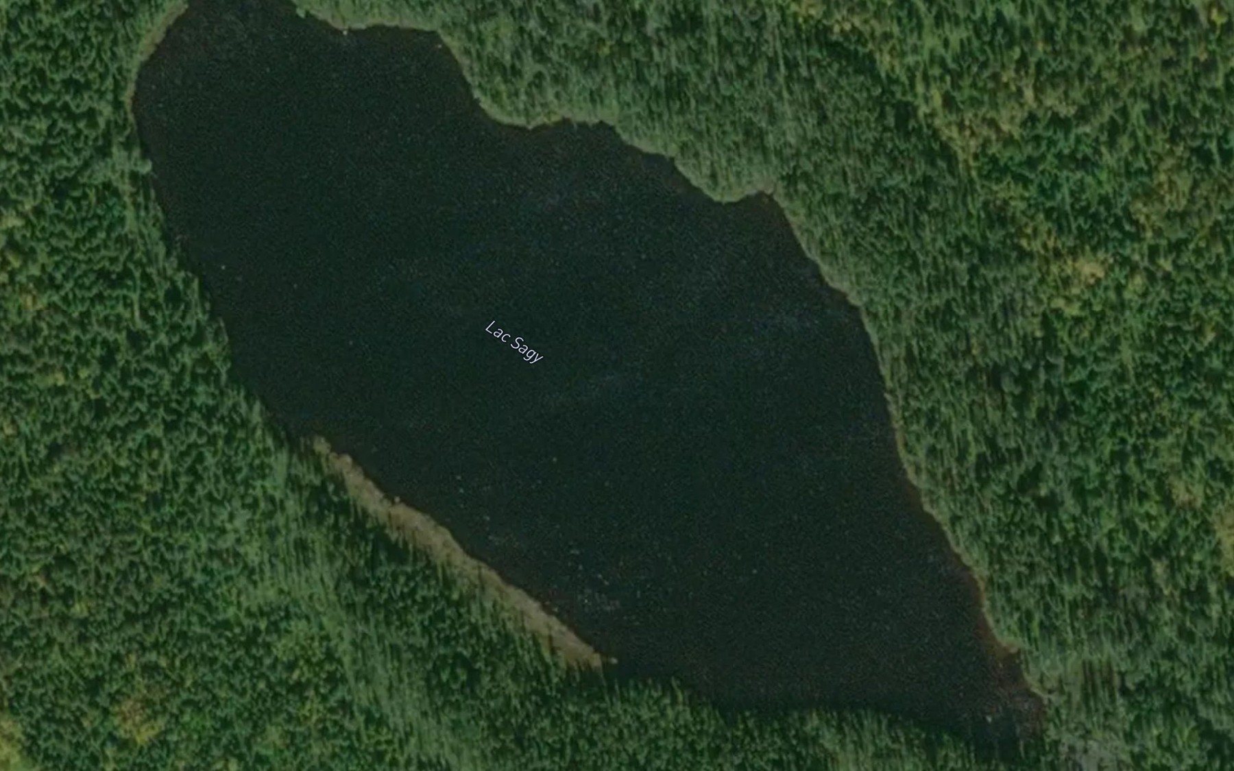 Satellite map of the Lac Sagy