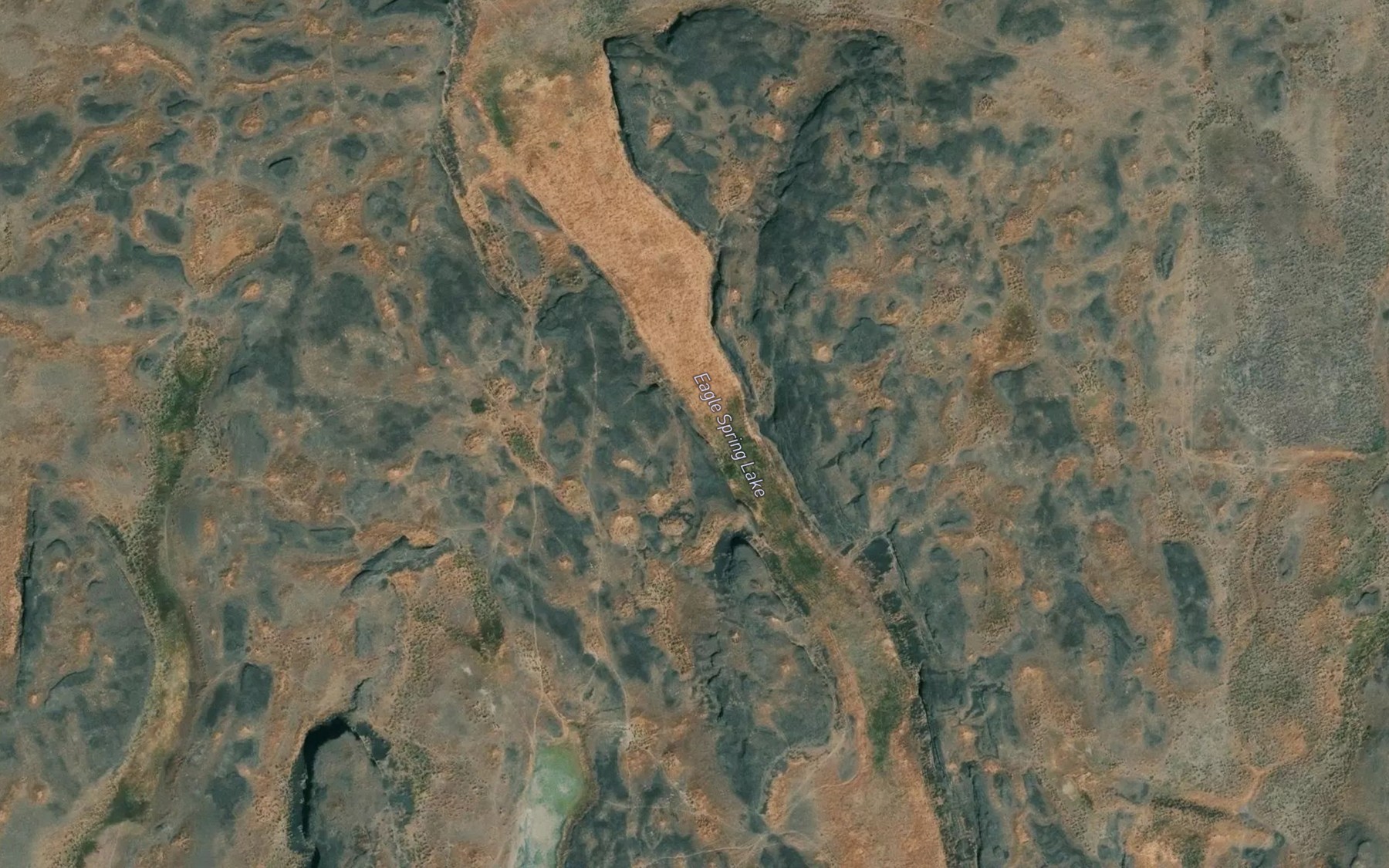 Satellite map of the Eagle Spring Lake