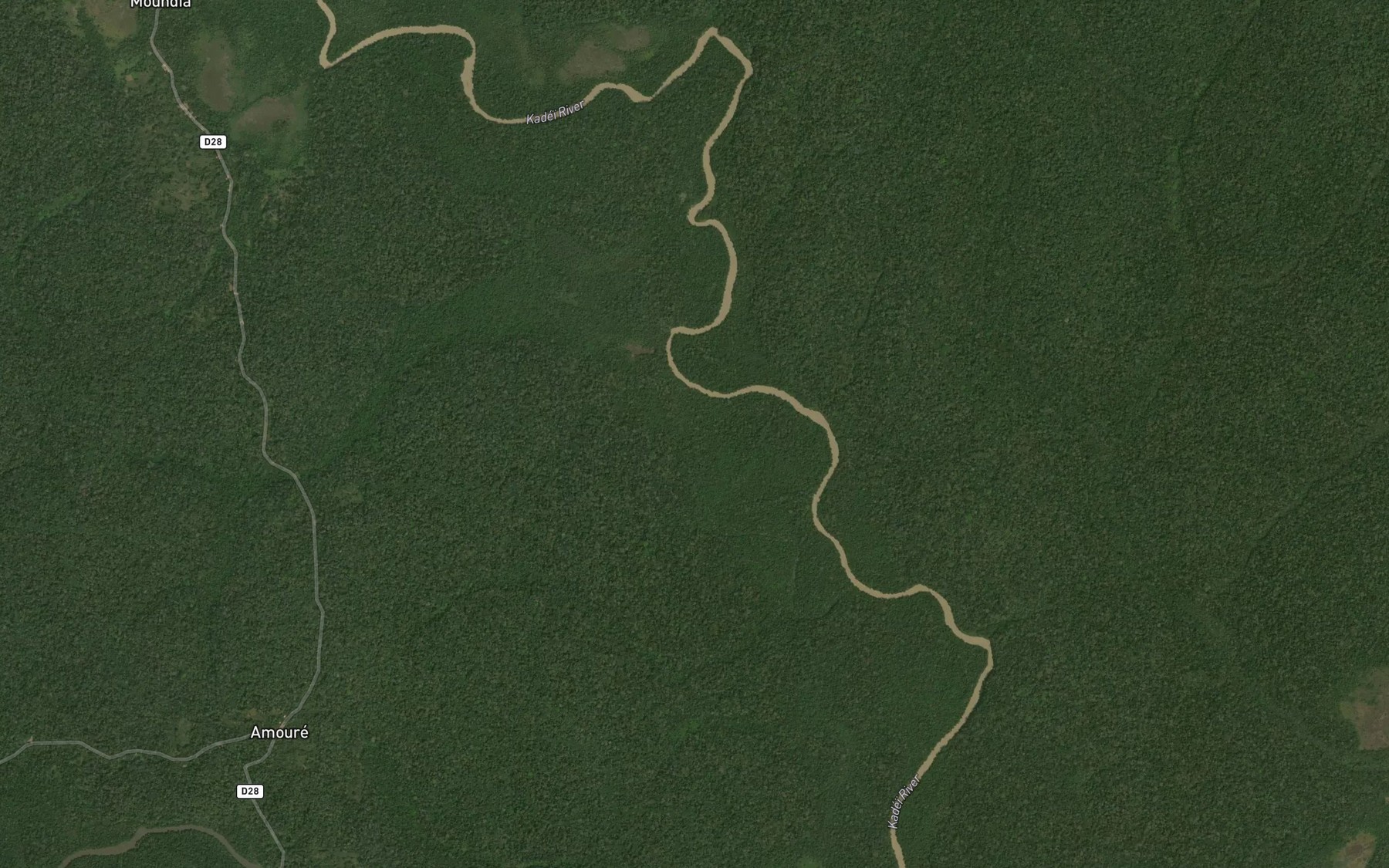 Satellite map of the Belokombo
