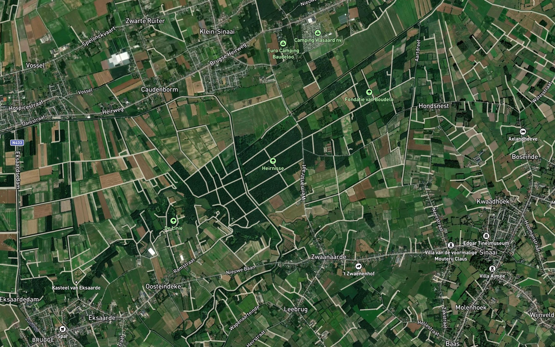 Satellite map of the Fondatiebeek