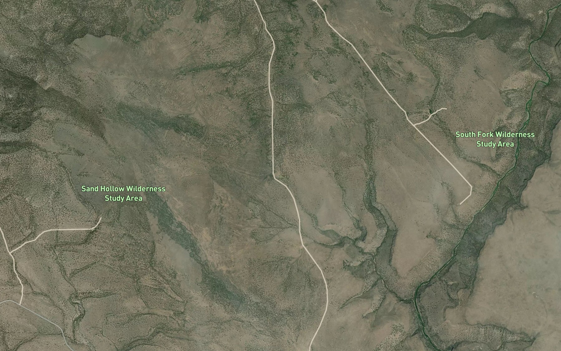 Satellite map of the Divide Waterhole