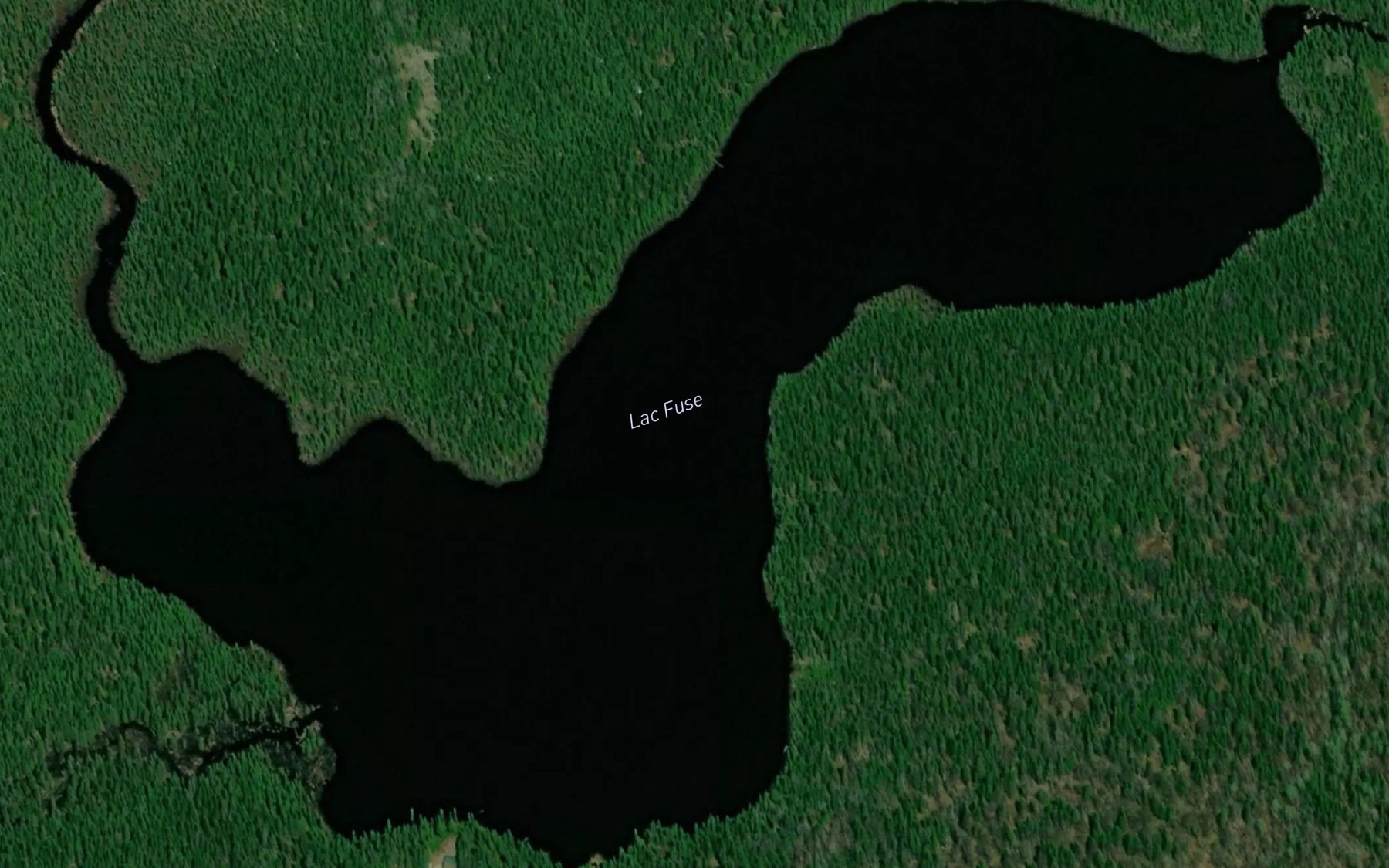 Satellite map of the Lac Fuse