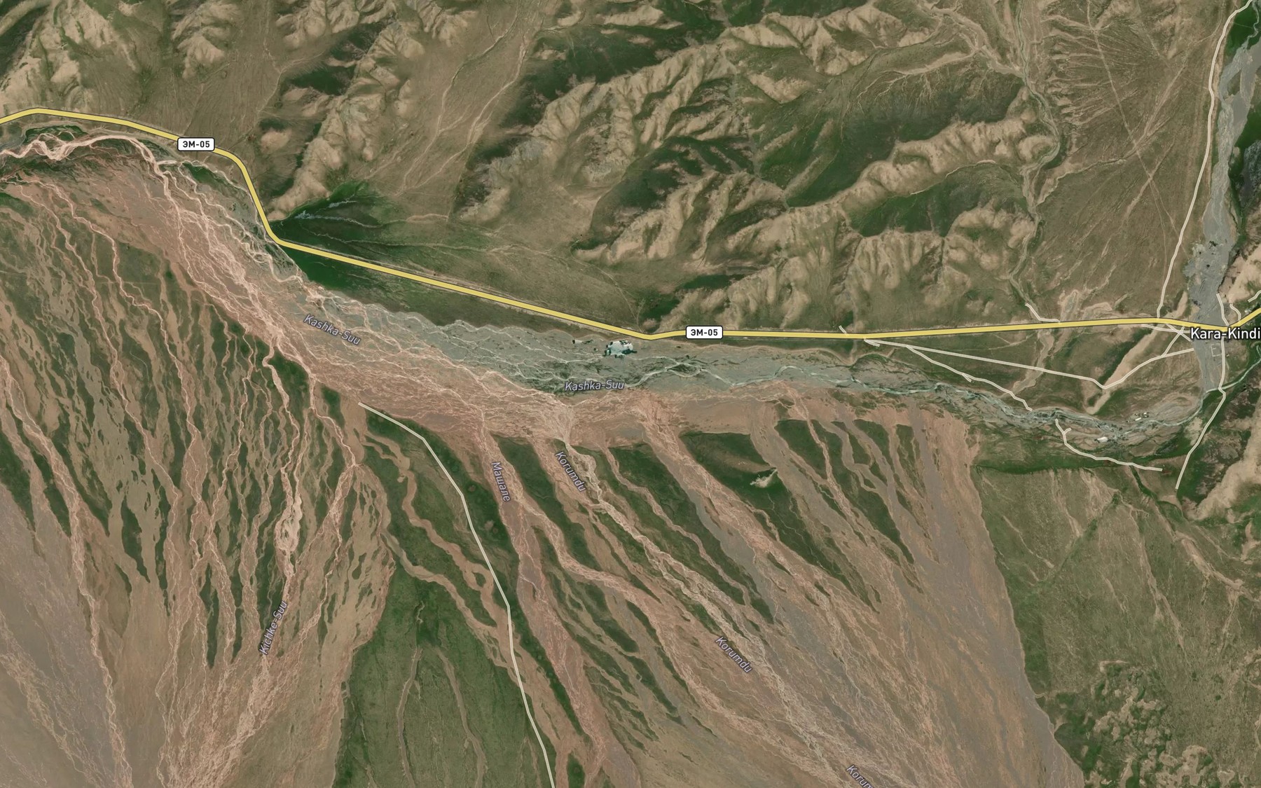 Satellite map of the Kurumdy