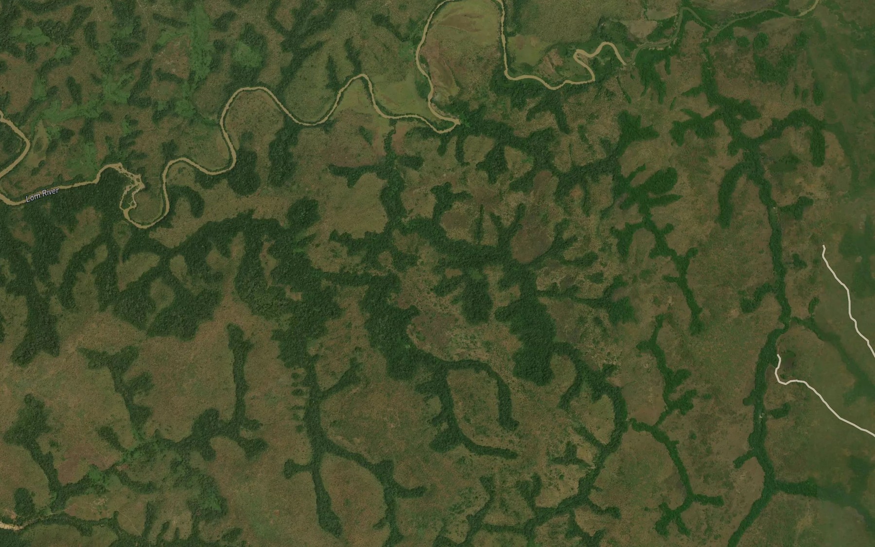 Satellite map of the Doule