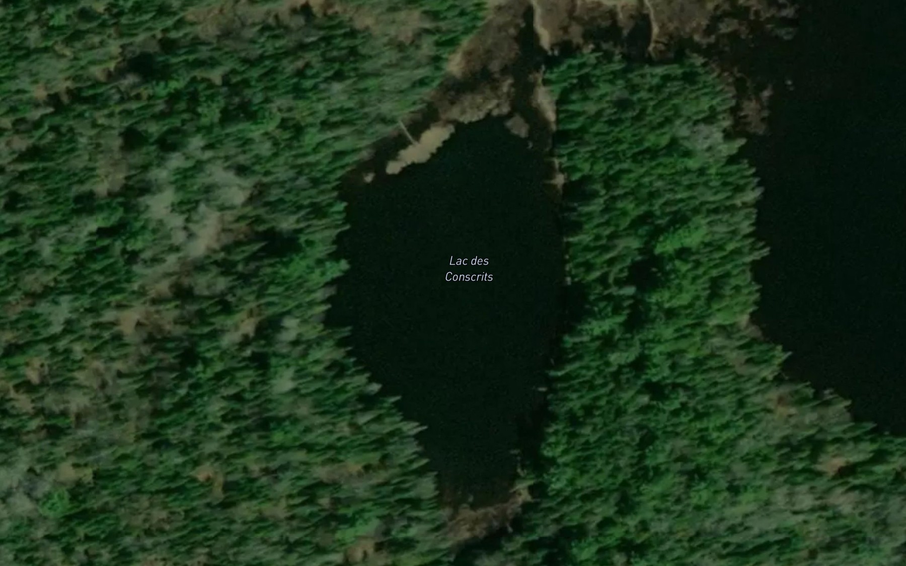 Satellite map of the Lac des Conscrits