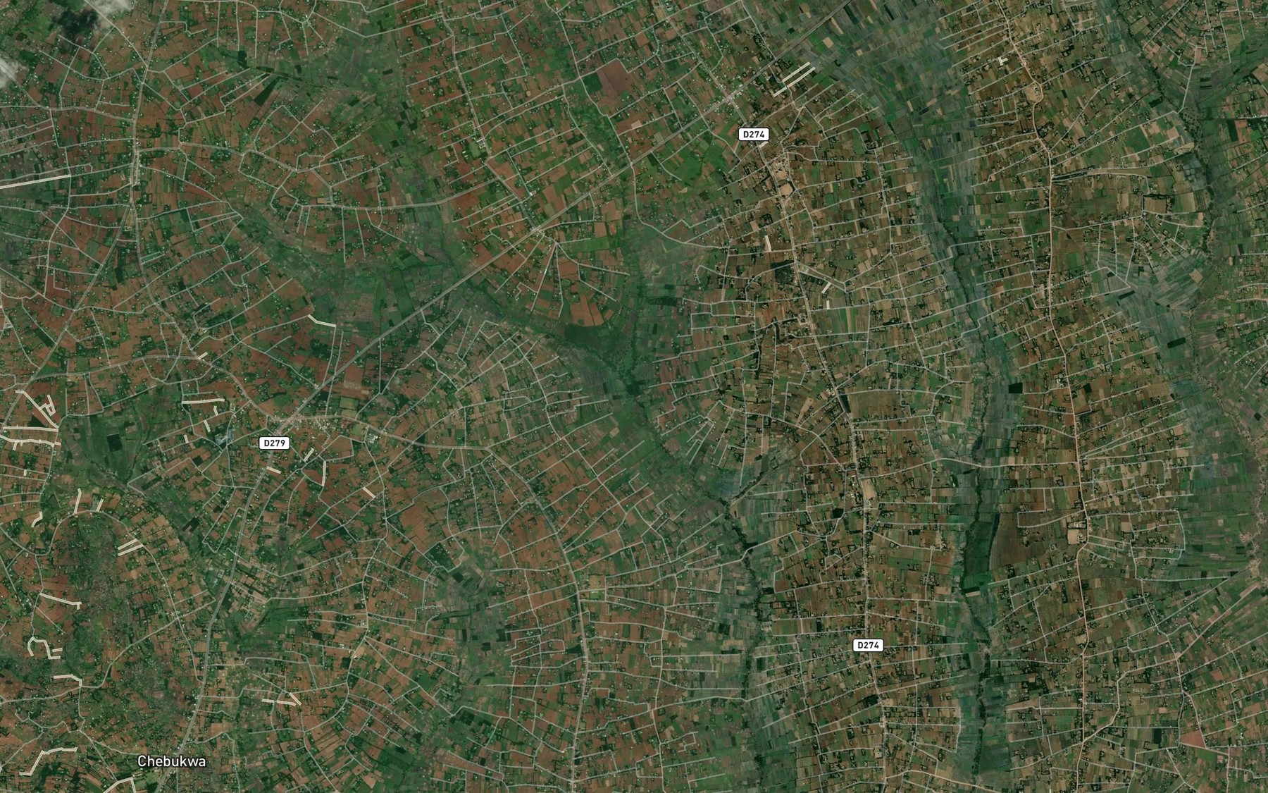 Satellite map of the Chwele