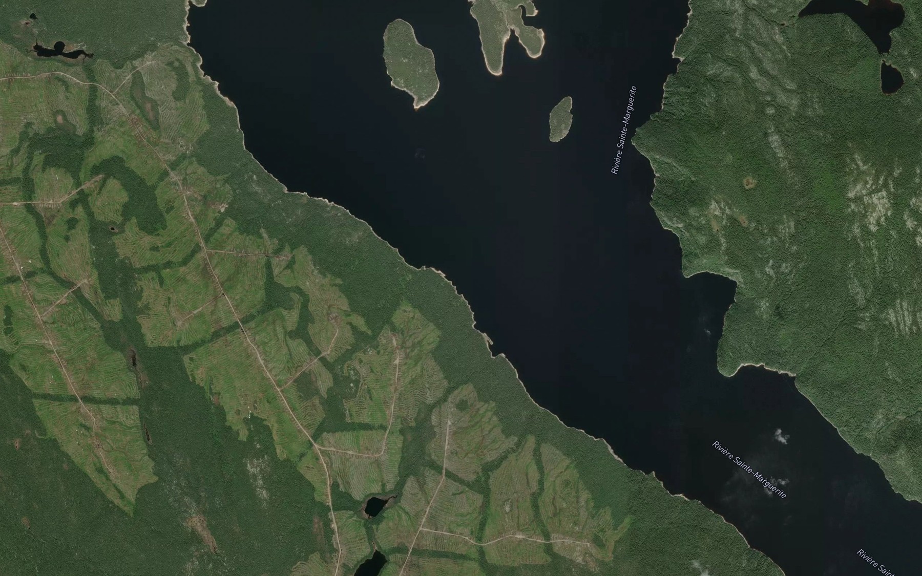 Satellite map of the Riviere Tabac