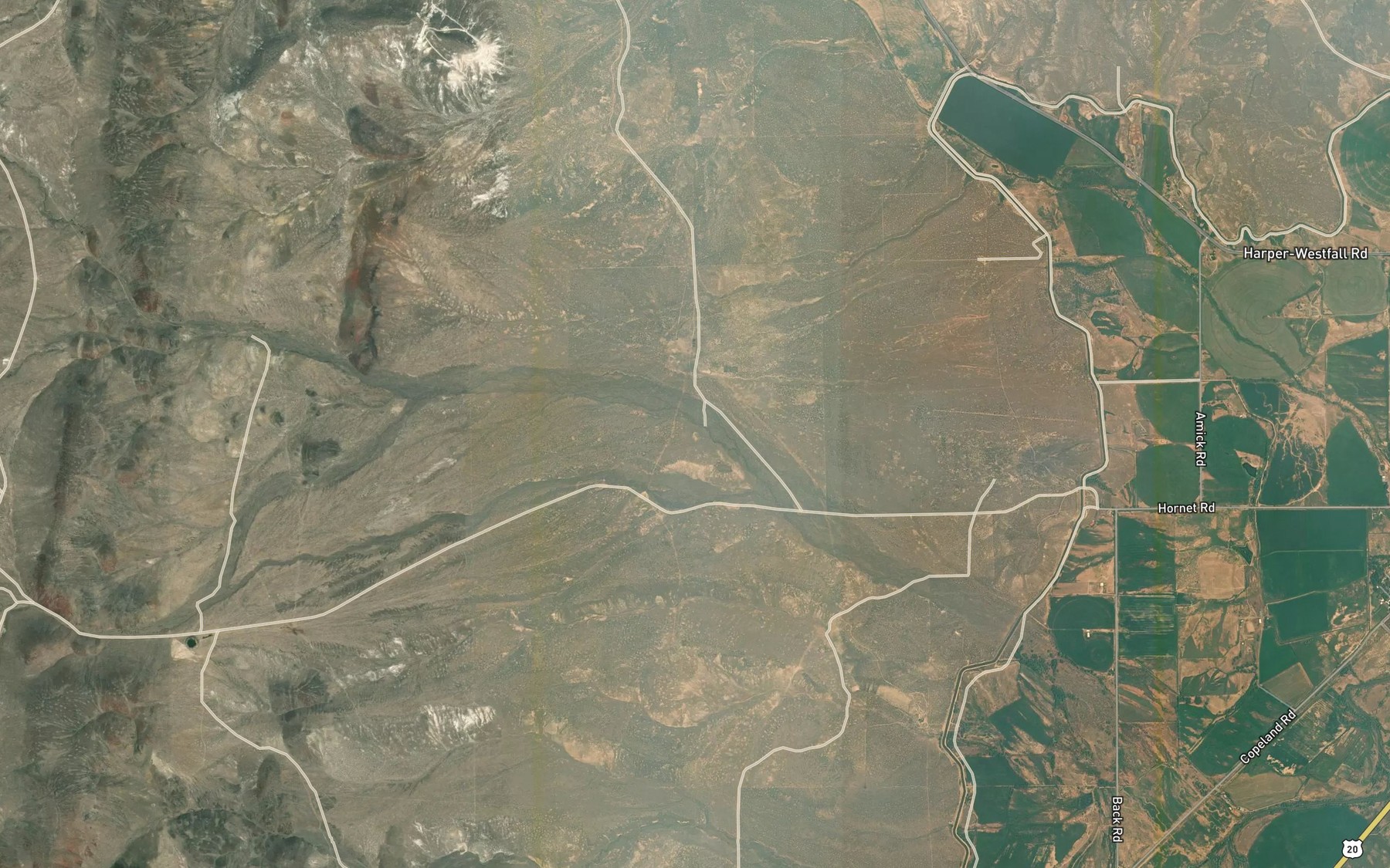 Satellite map of the R W Spring