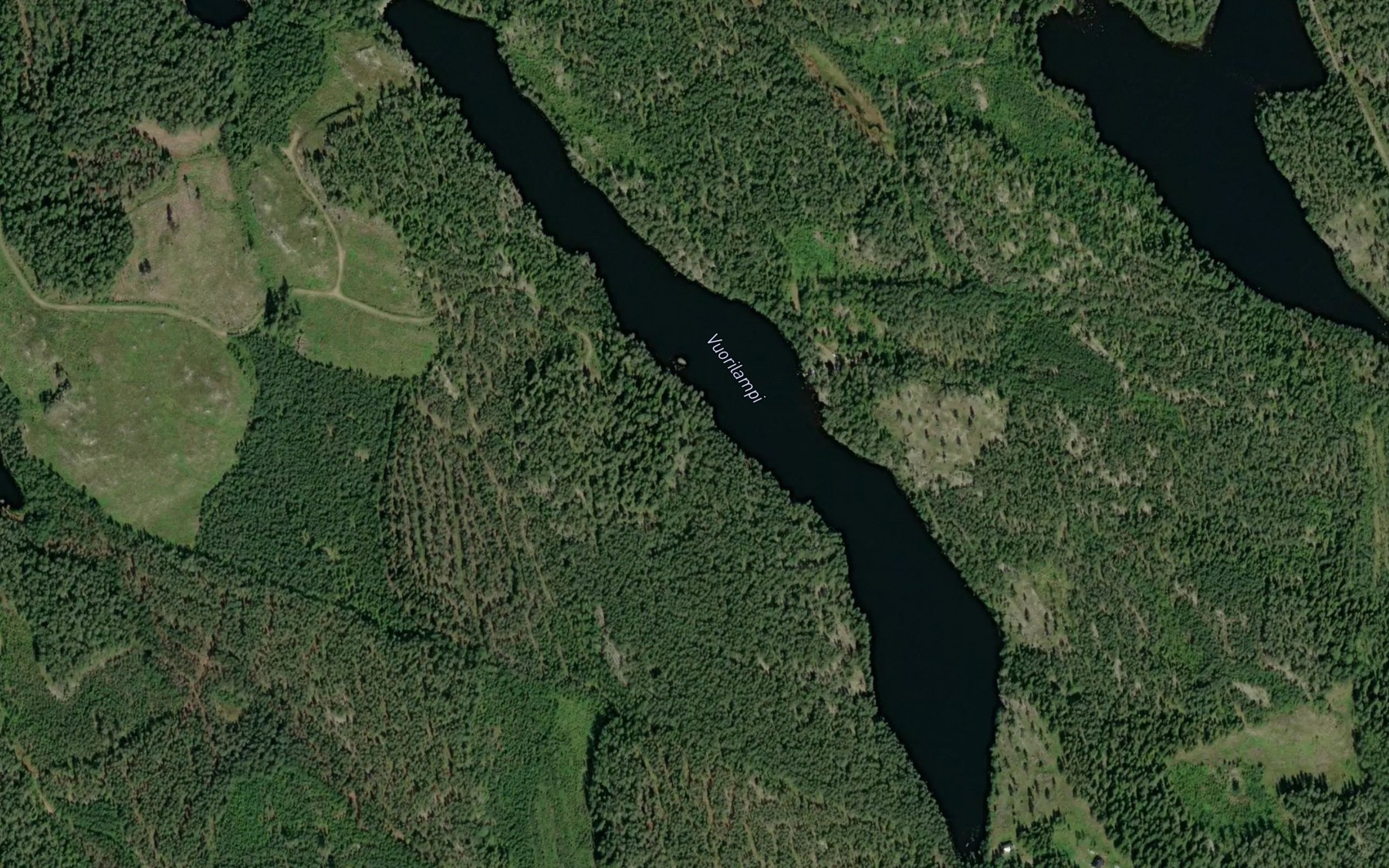 Satellite map of the Vuorilampi
