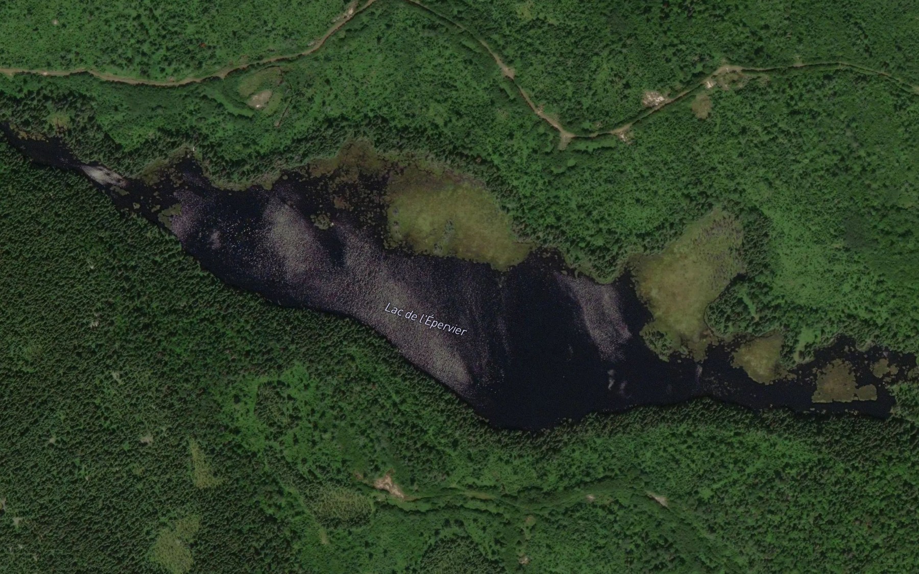 Satellite map of the Lac de l'Epervier