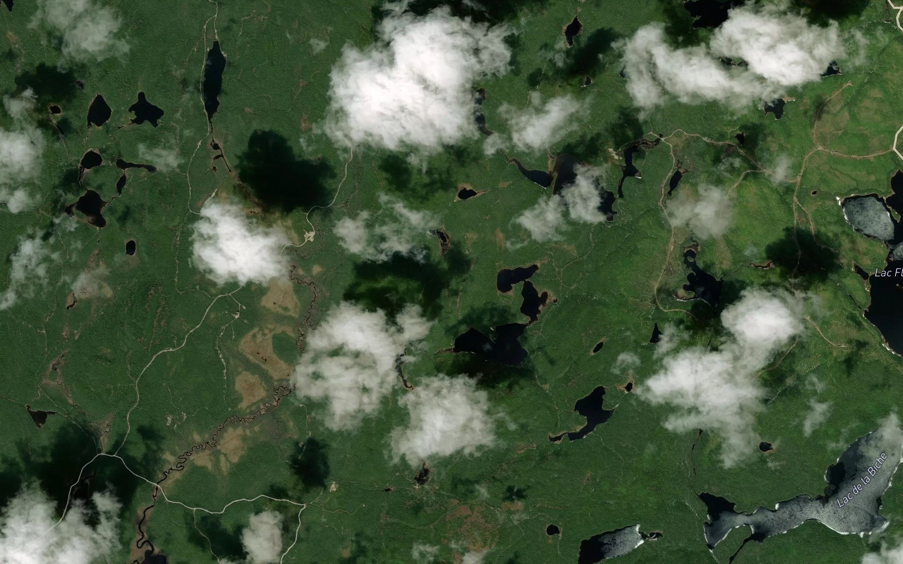 Satellite map of the Ruisseau des Baumiers