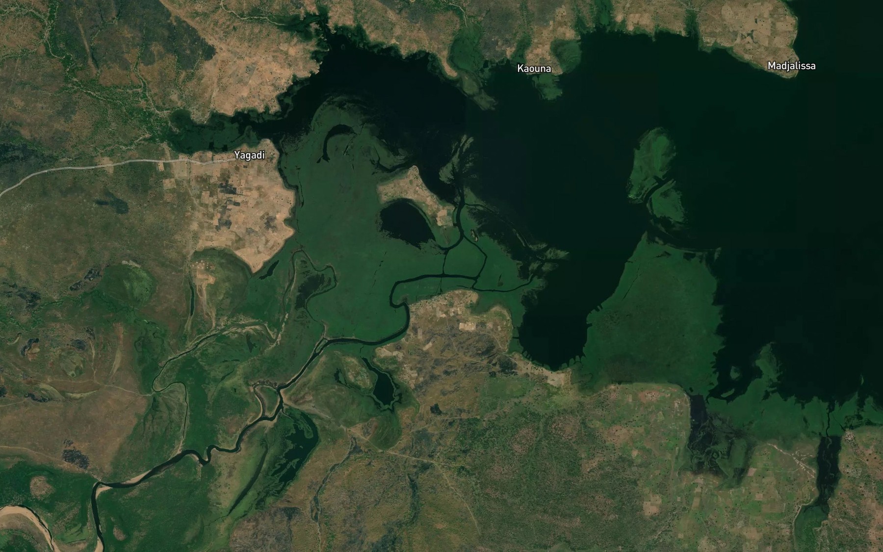 Satellite map of the Mayo Mbay