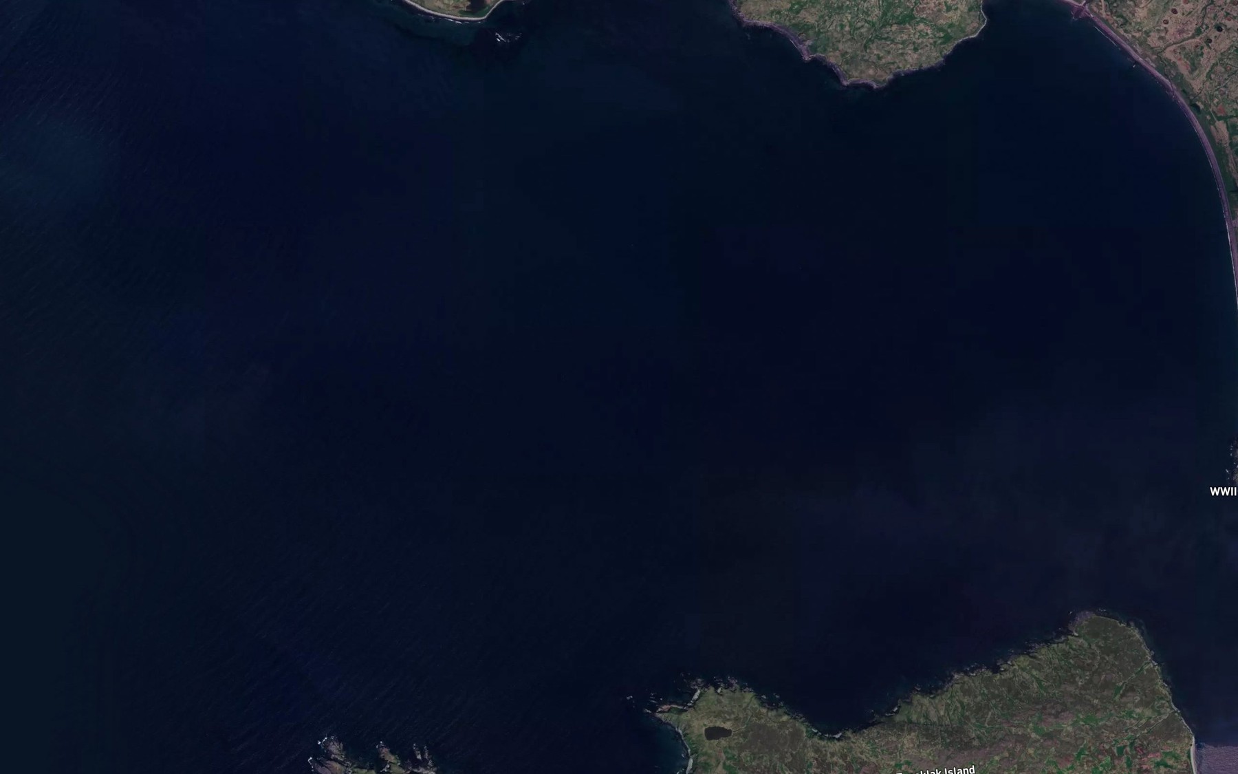 Satellite map of the Sand Bay