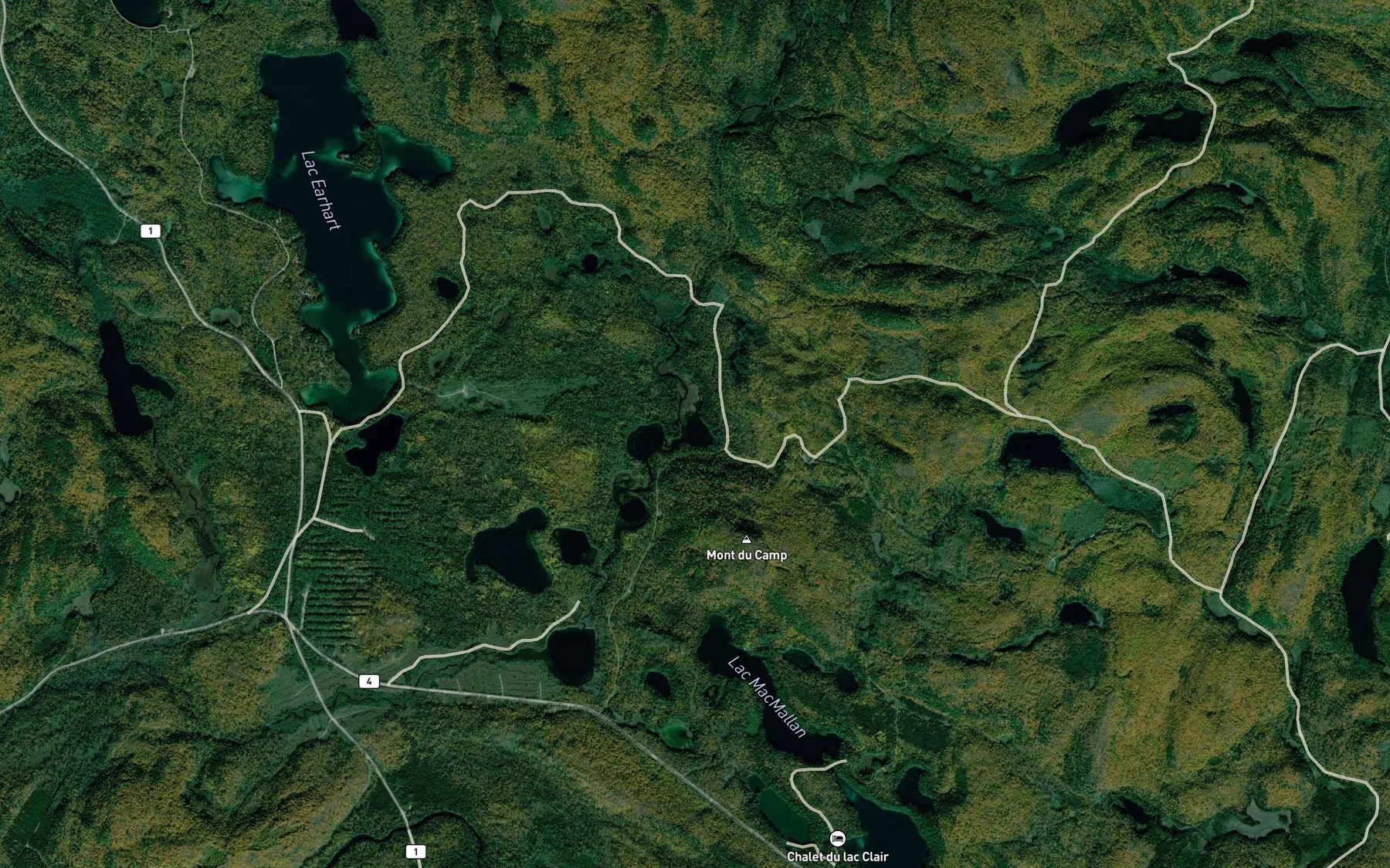 Satellite map of the Lac Samedi