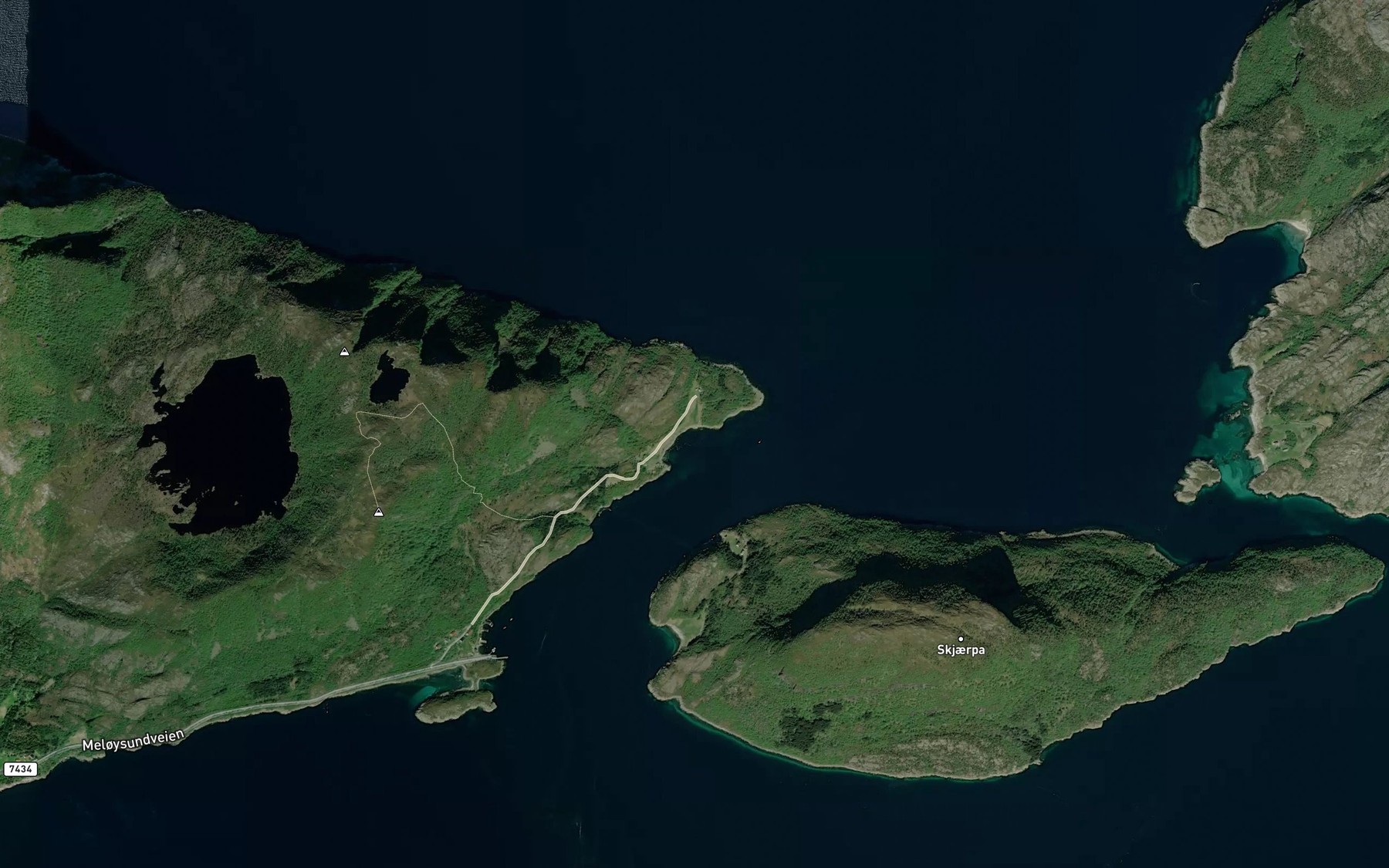 Satellite map of the Vika