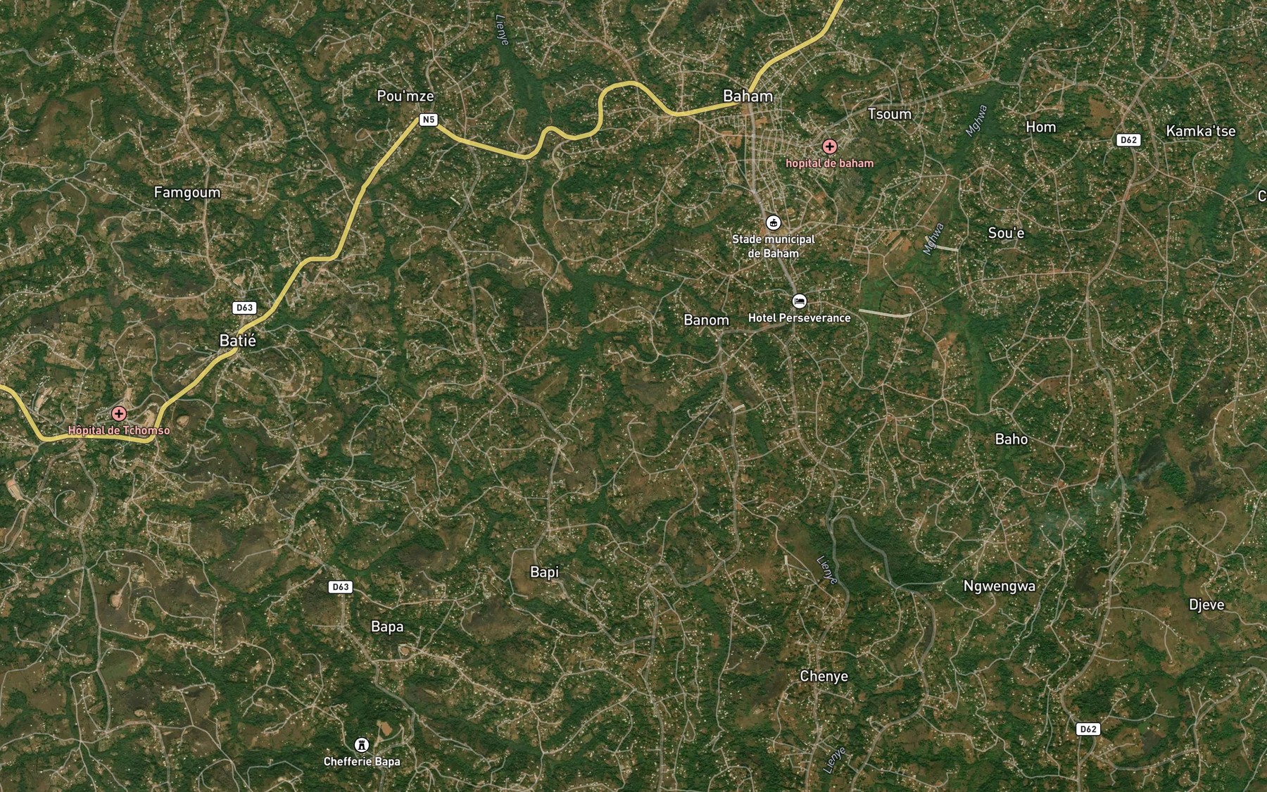 Satellite map of the Longbem