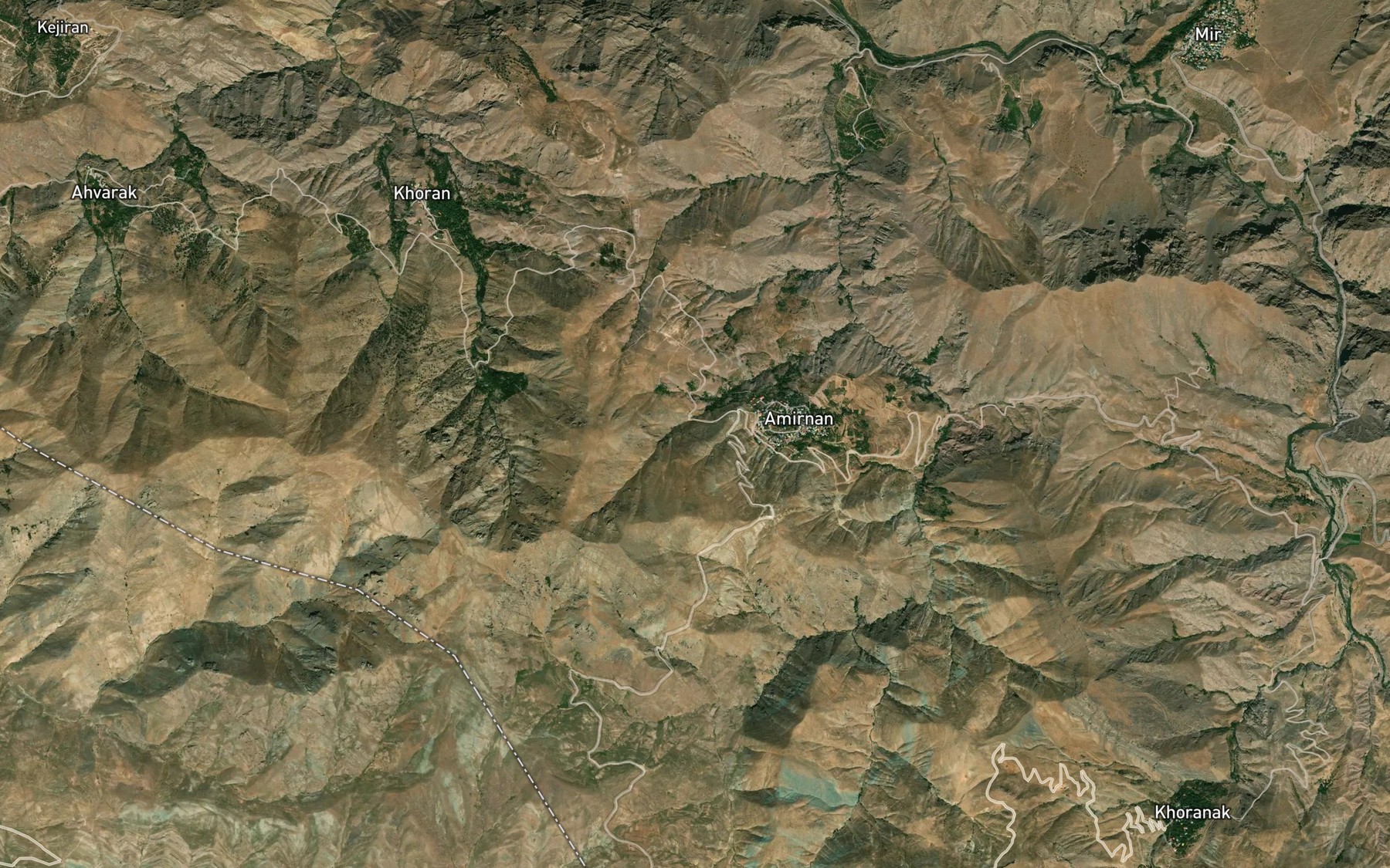 Satellite map of the Cheshmeh-ye Owdarreh